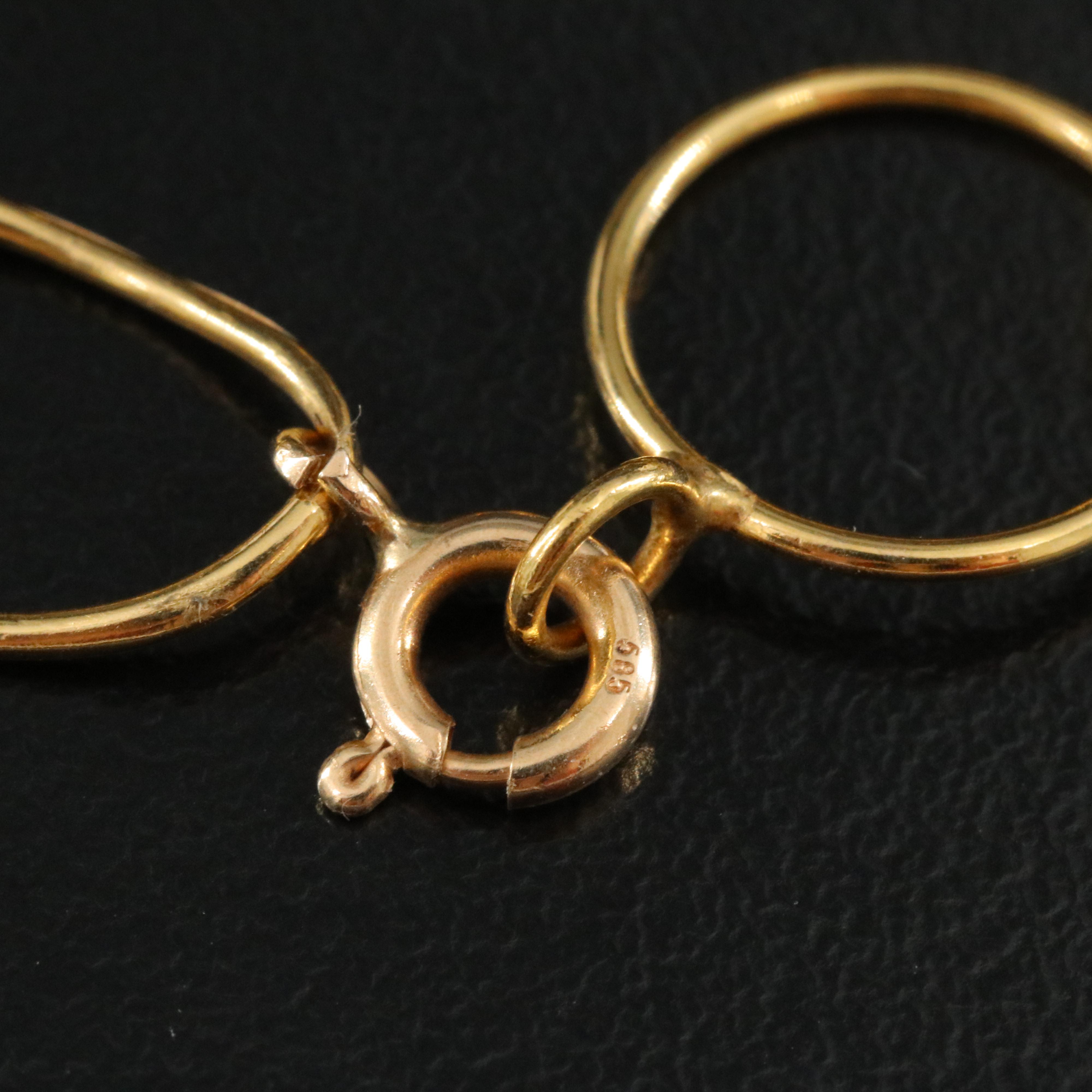 14K Layered Circle Link Necklace