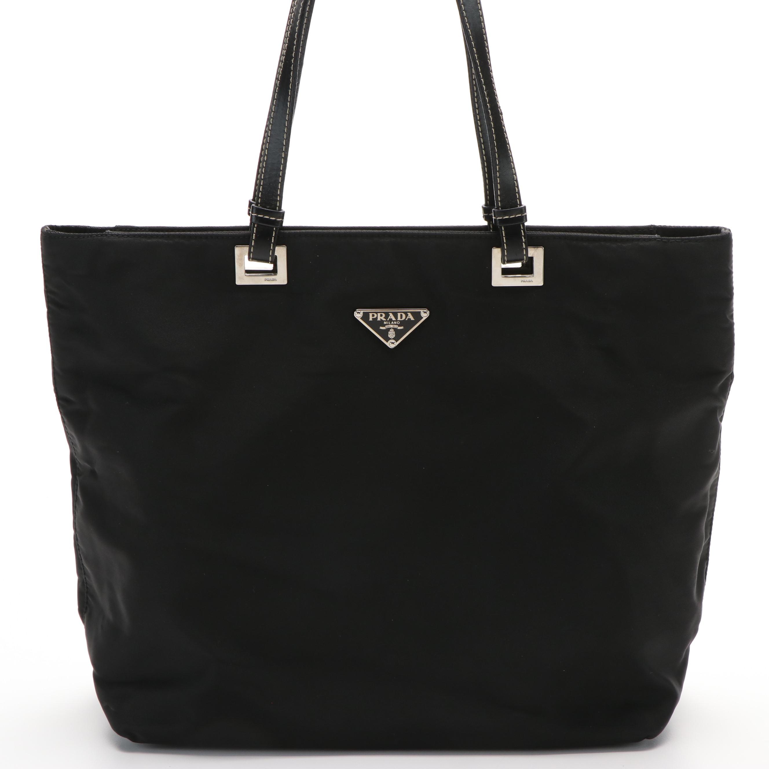 Prada Tote Bag in Black Tessuto Nylon