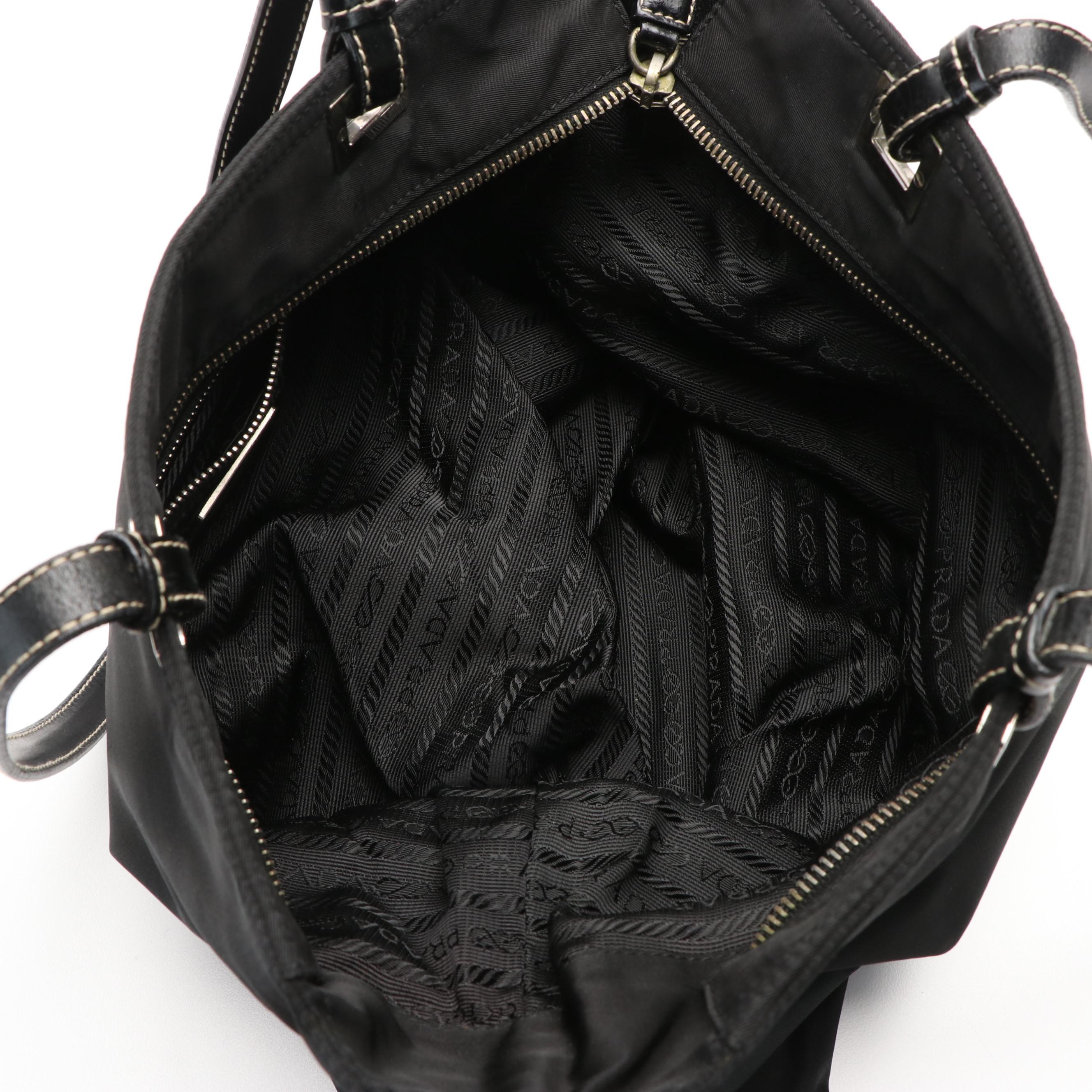 Prada Tote Bag in Black Tessuto Nylon