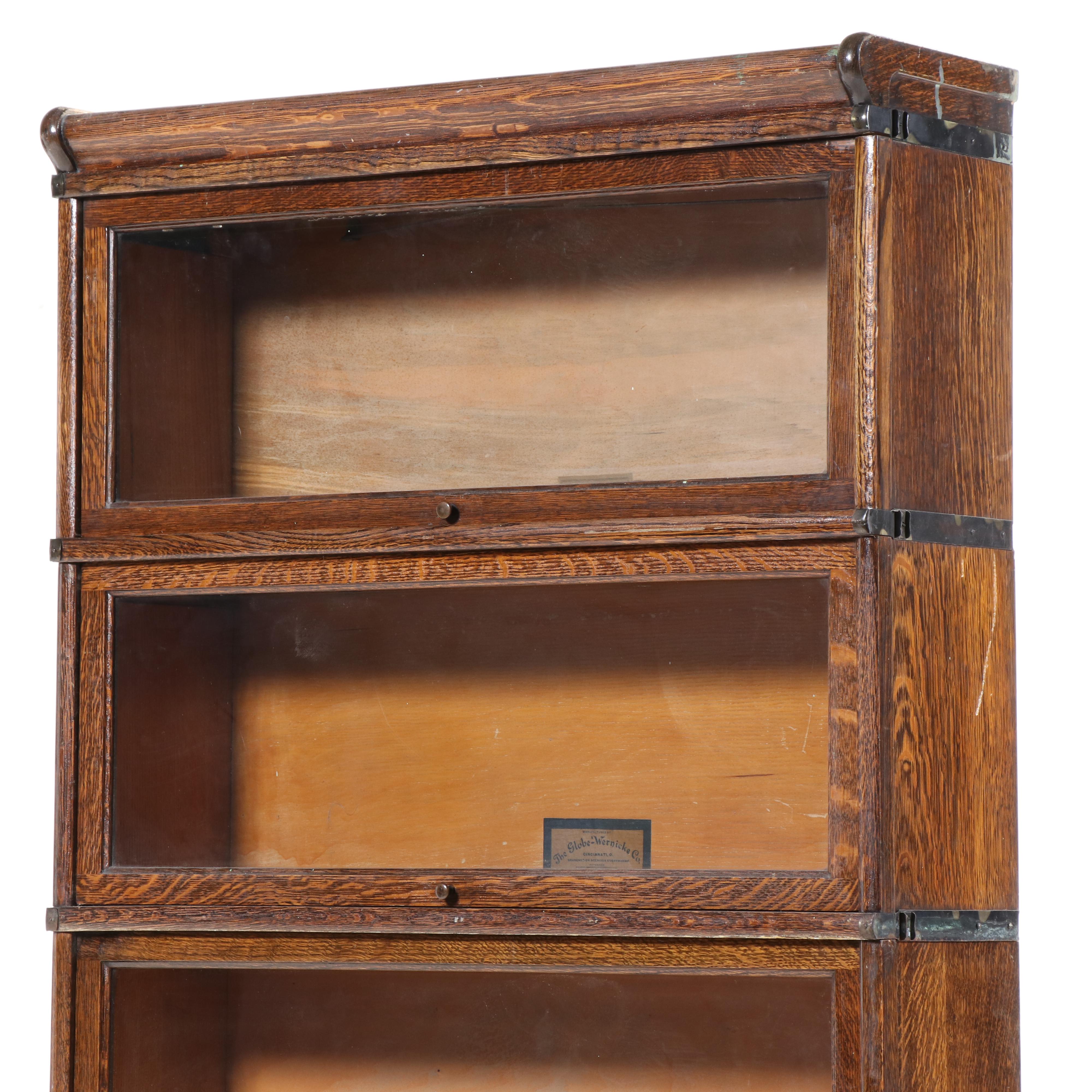 Globe-Wernicke Quartersawn Oak Six-Stack Barrister's Bookcase, Early 20th C