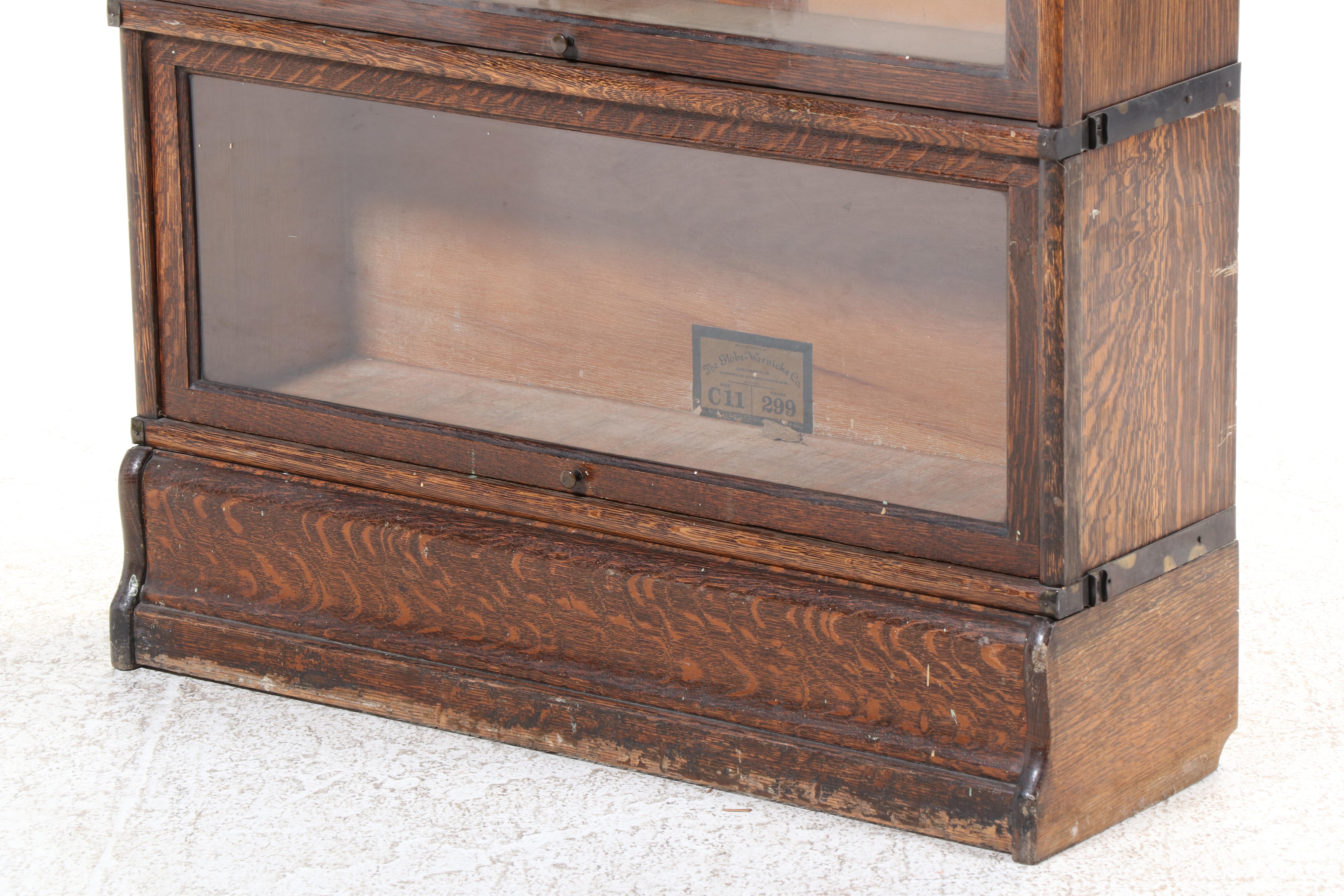 Globe-Wernicke Quartersawn Oak Six-Stack Barrister's Bookcase, Early 20th C