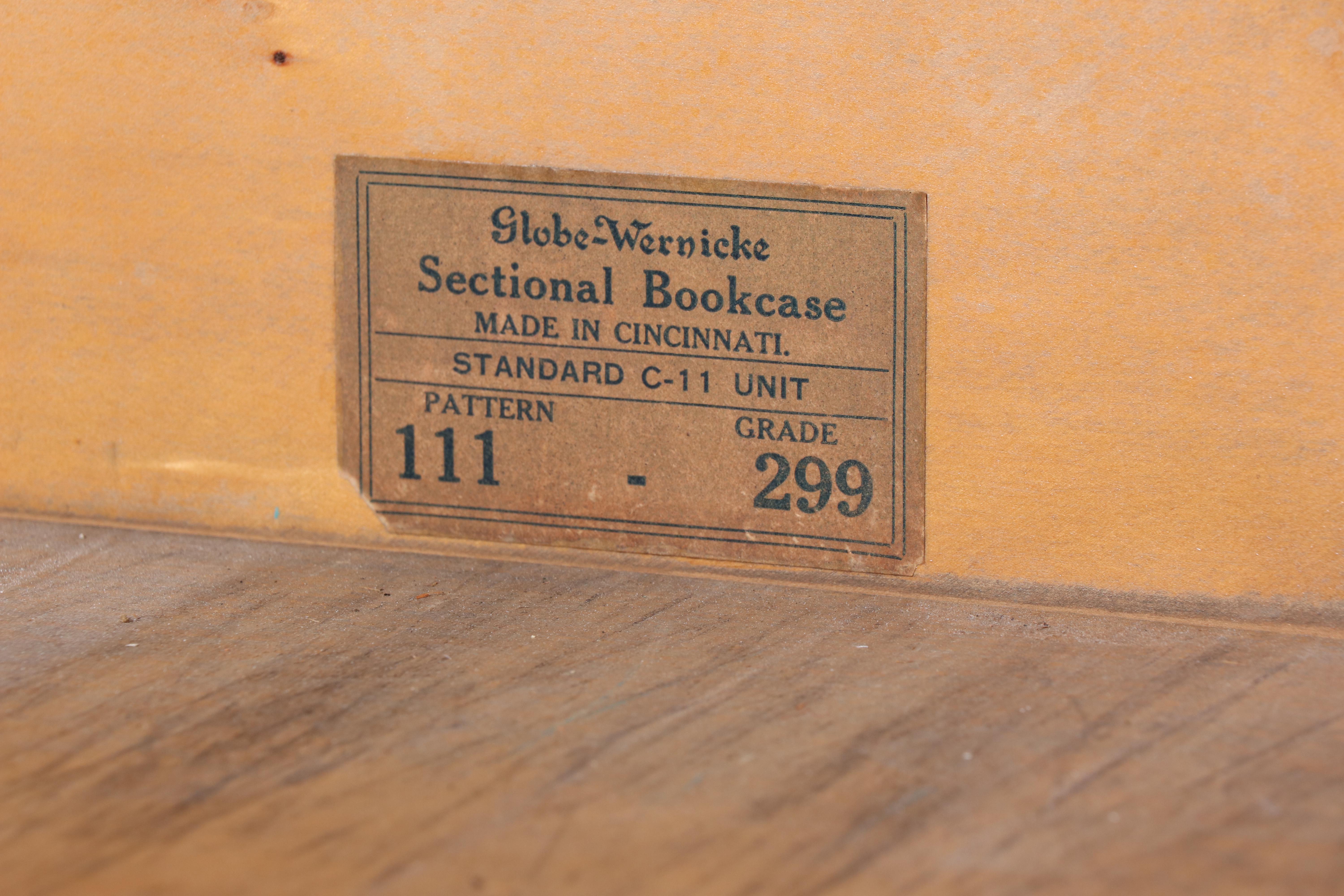 Globe-Wernicke Quartersawn Oak Six-Stack Barrister's Bookcase, Early 20th C