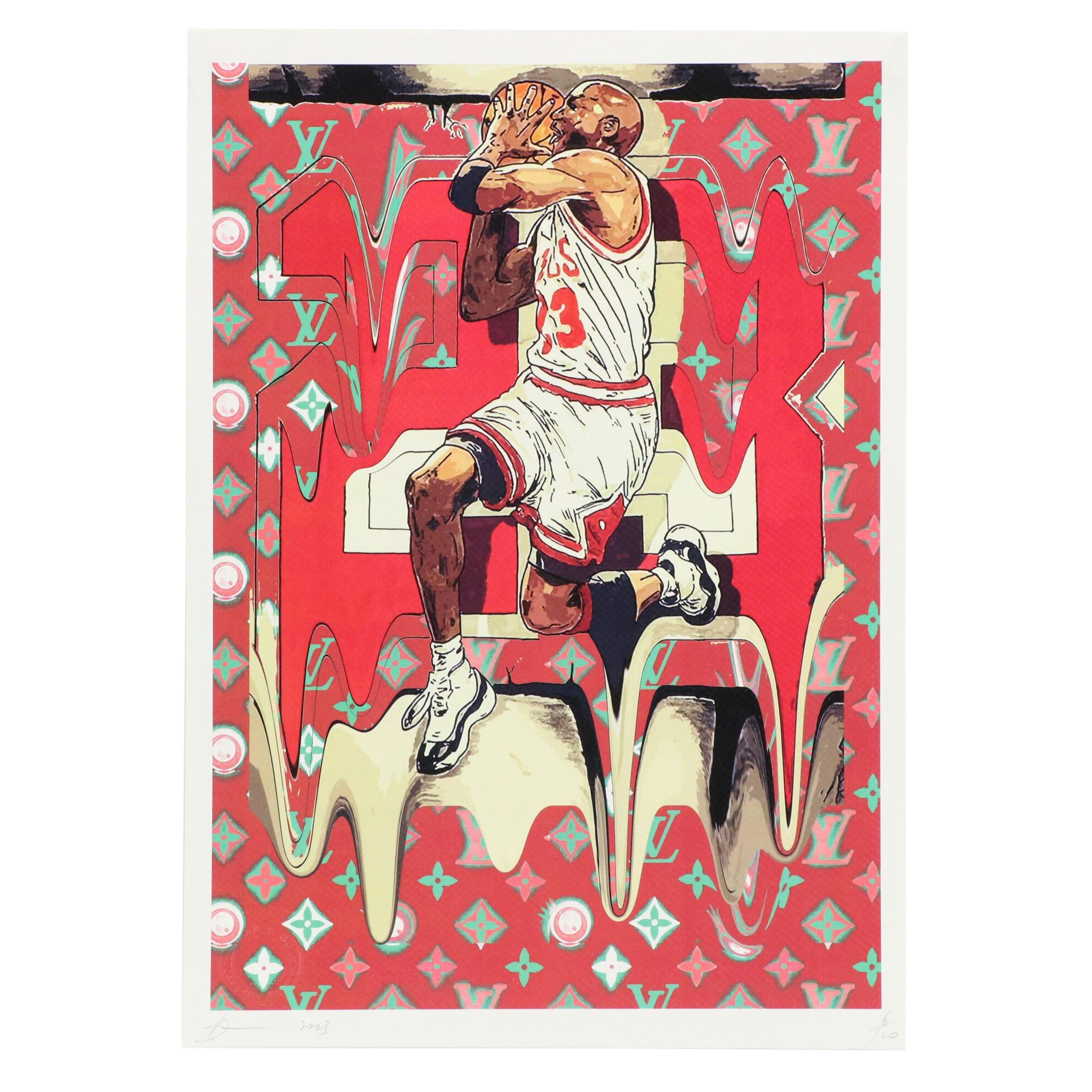 Death NYC Pop Art Digital Print Featuring Michael Jordan x Murakami