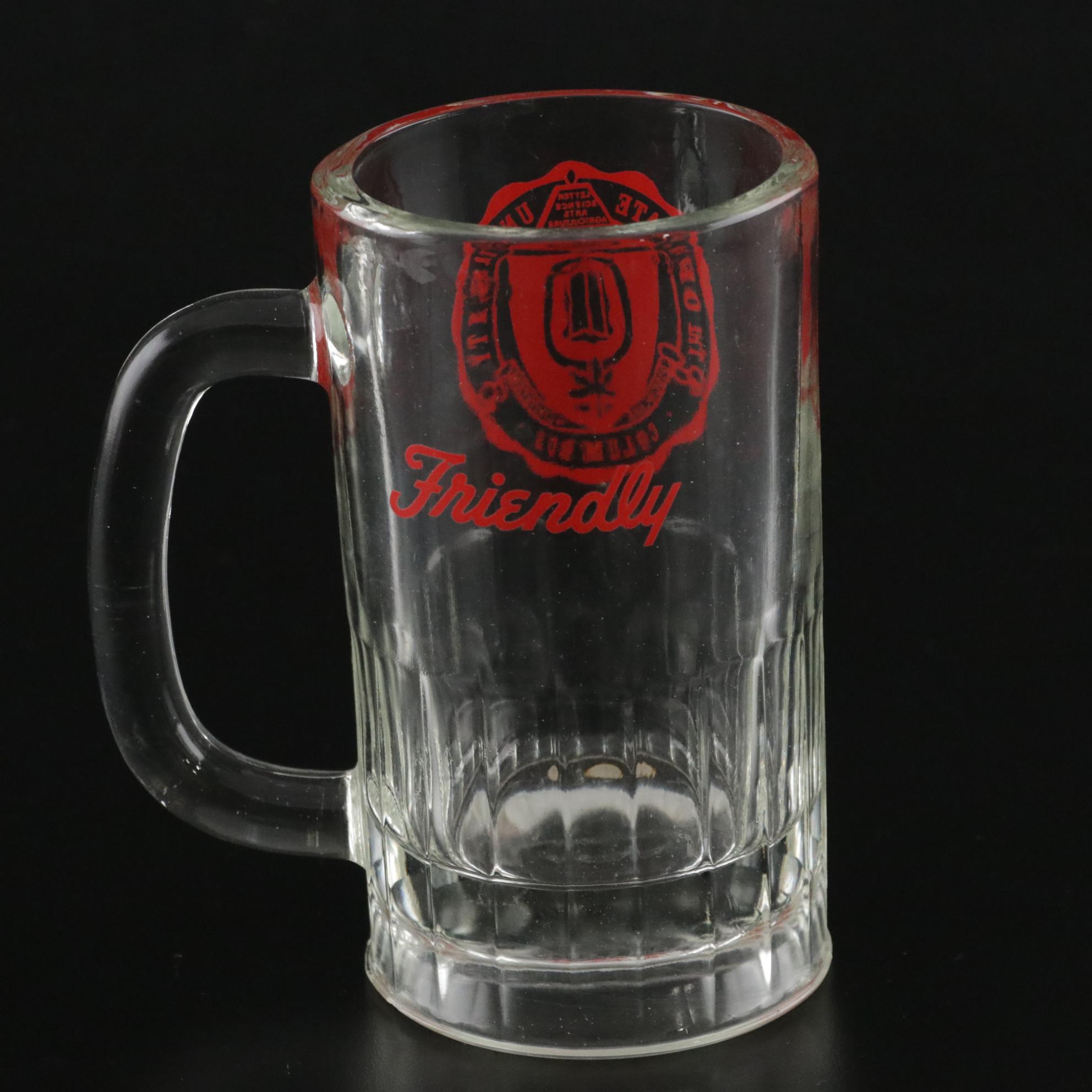 The Ohio State University "Friendly" Restaurant Mugs & Old School Striped Scarf
