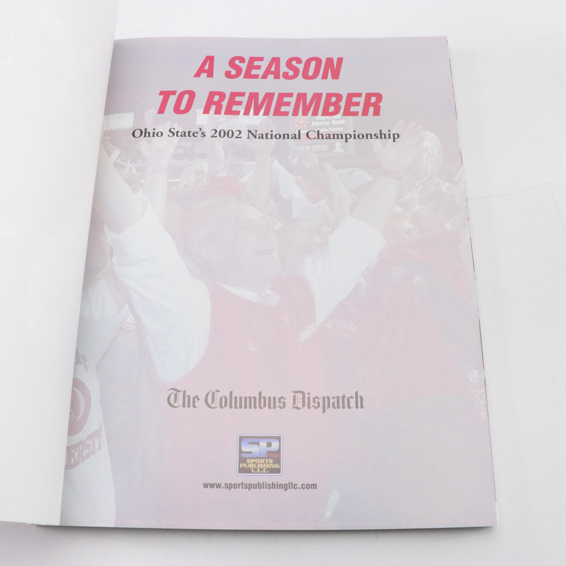 Ohio State University Buckeye Football 2002 and 2014 National Championship Items