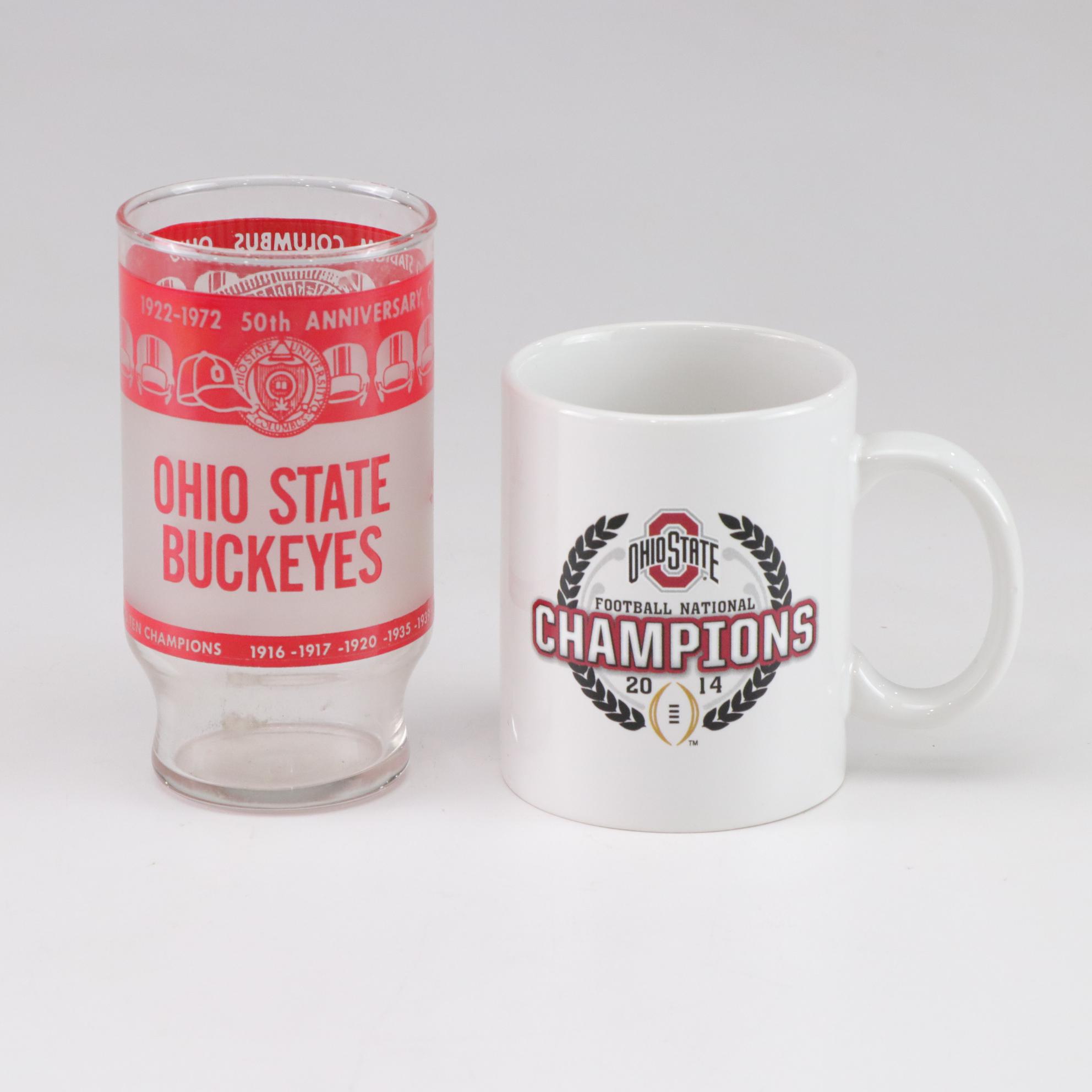Ohio State University Buckeye Football 2002 and 2014 National Championship Items