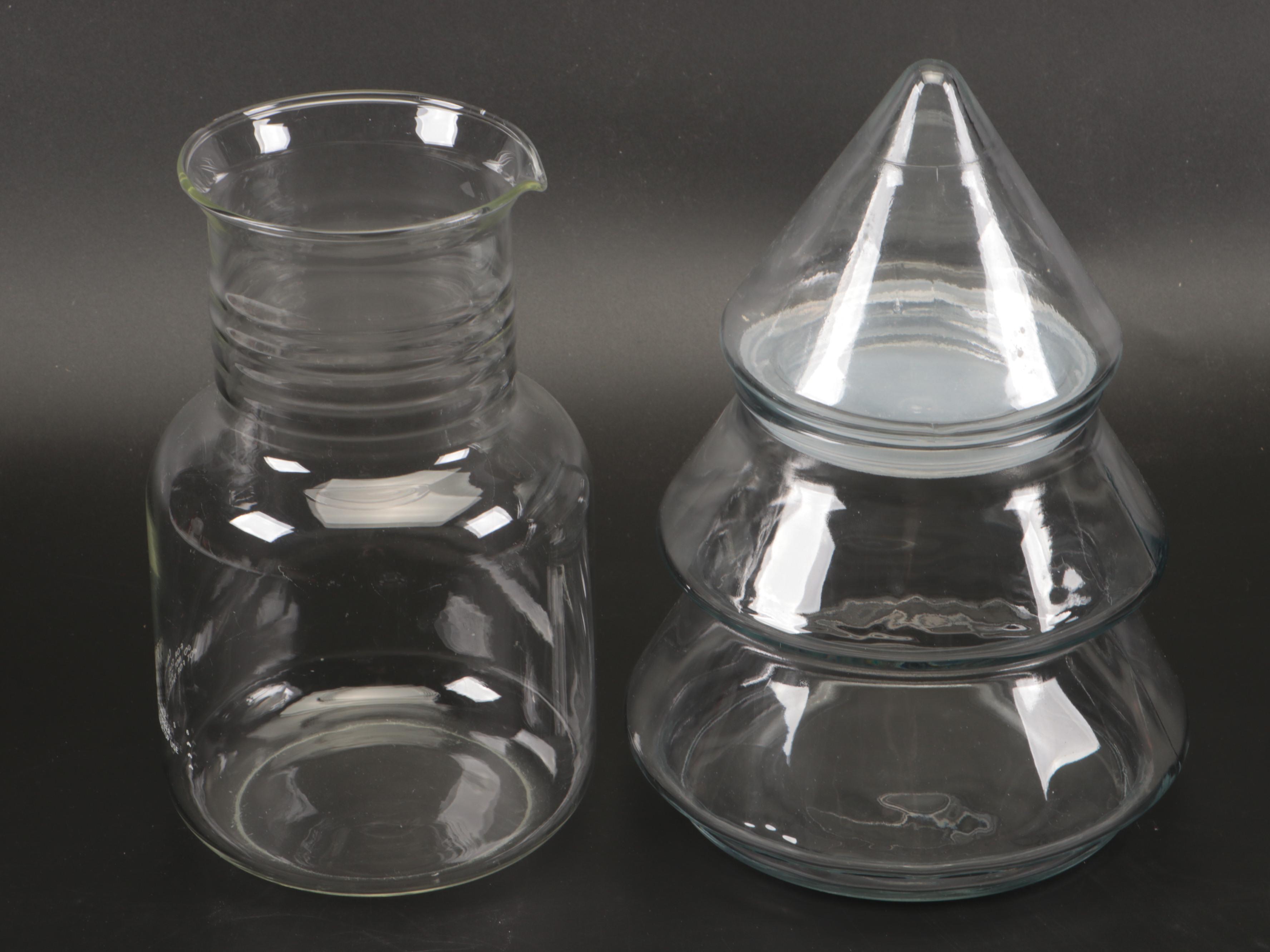 Primula Glass Teapot with Demitasse Spoons and Other Tableware