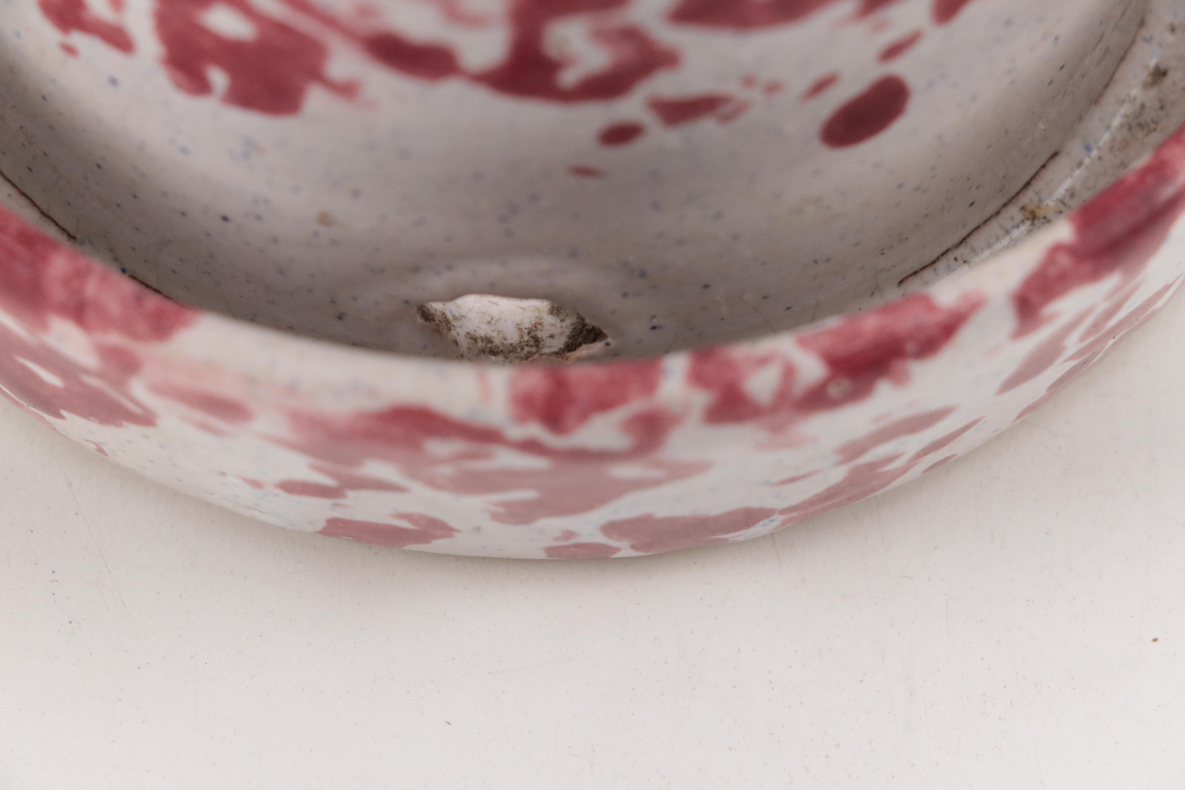 Bybee Pottery Chambersticks, Mug and Spongeware Collection, Mid-Late 20th C.