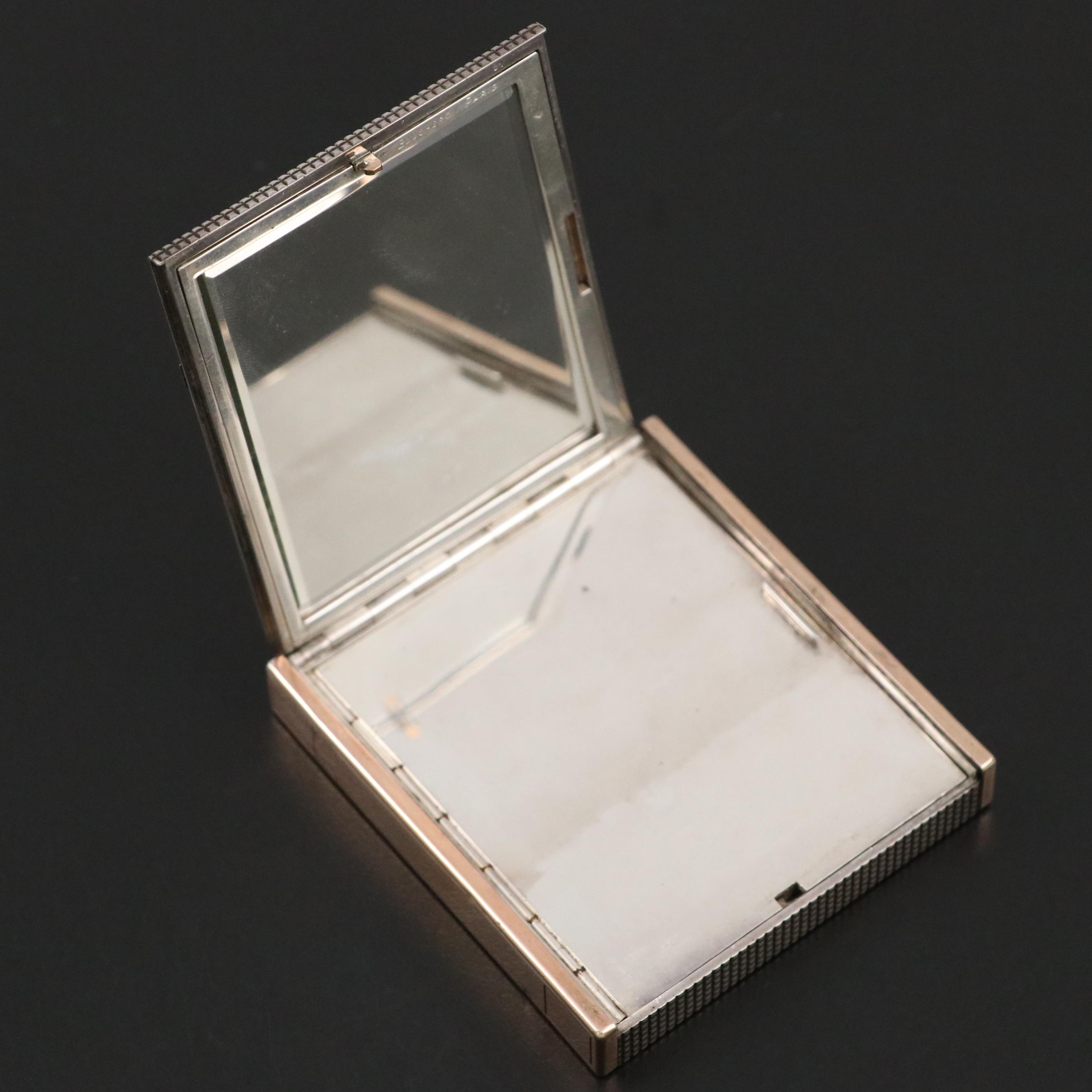 Boucheron 18K Gold, Sterling Silver, Diamond and Ruby Minaudière, Mid-20th C.