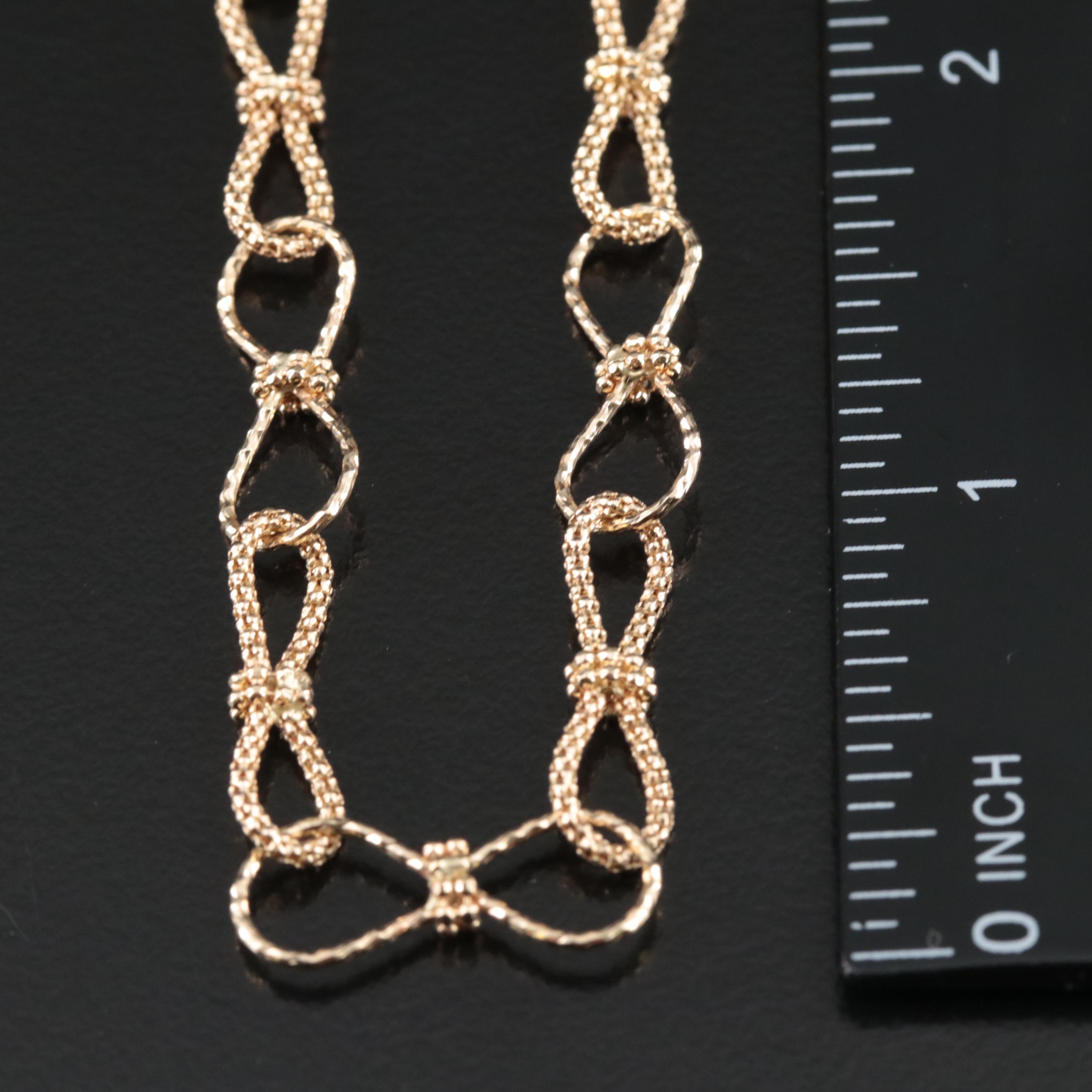 14K Infinity Link Necklace