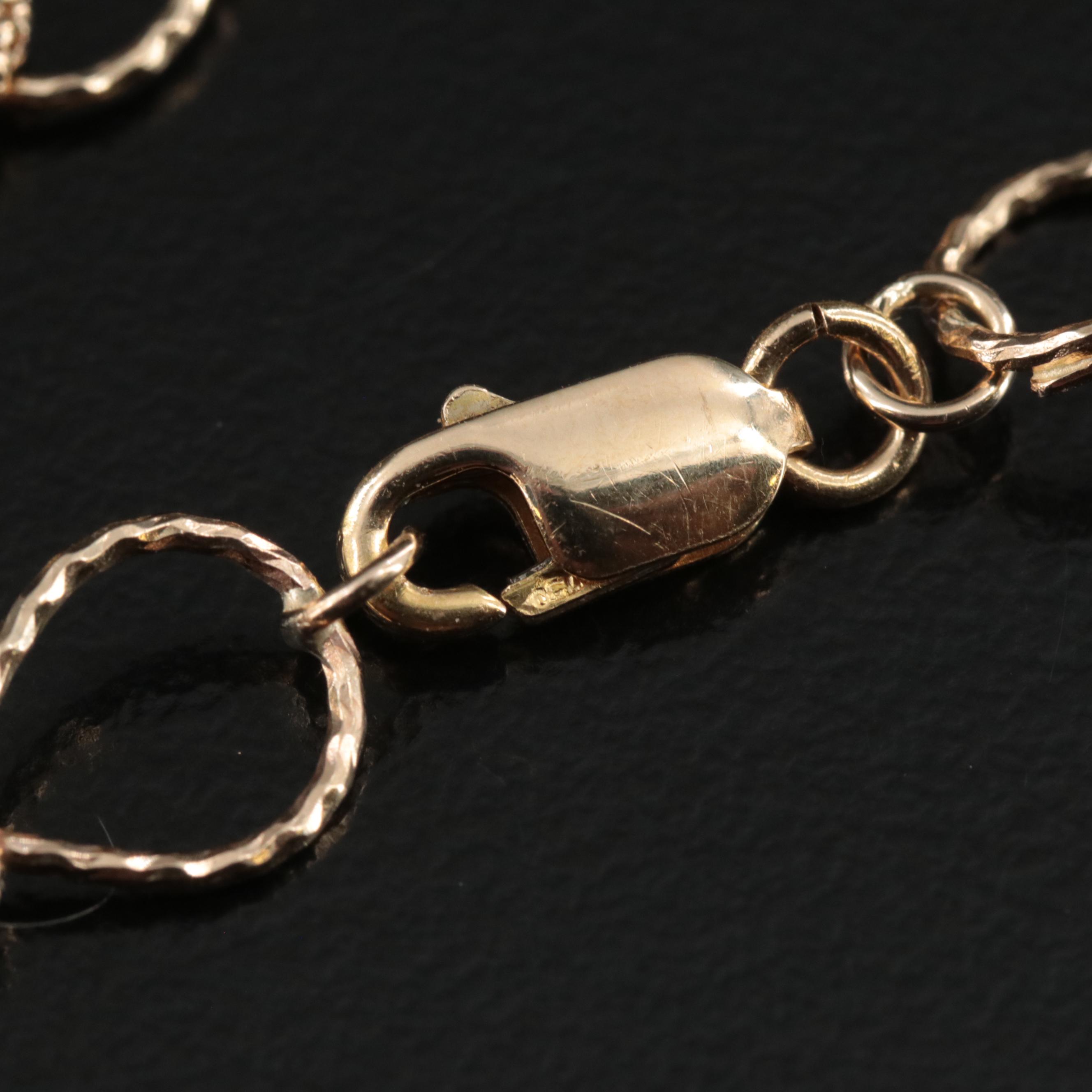 14K Infinity Link Necklace
