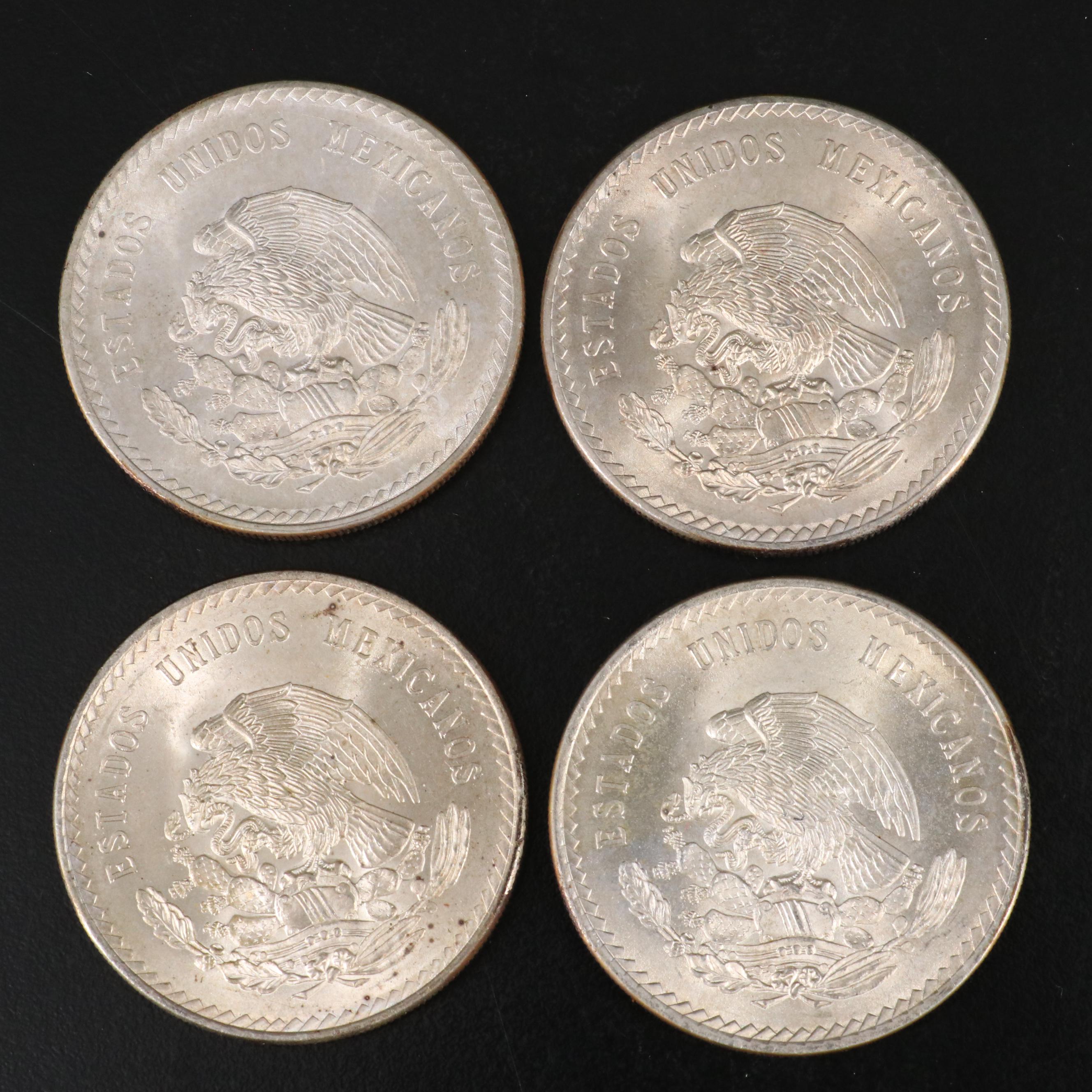 Group of Twenty 1948 Mexican Cinco Pesos Silver Coins