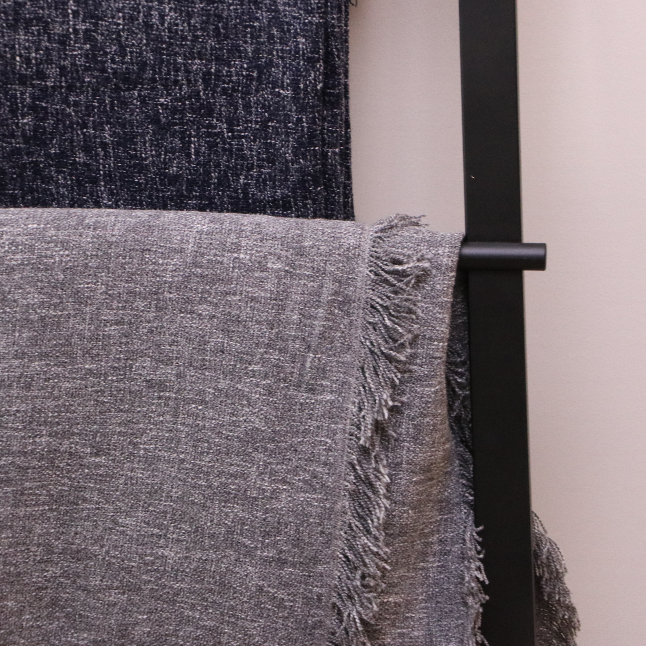 Quilt Rack with IKEA Throw Blankets