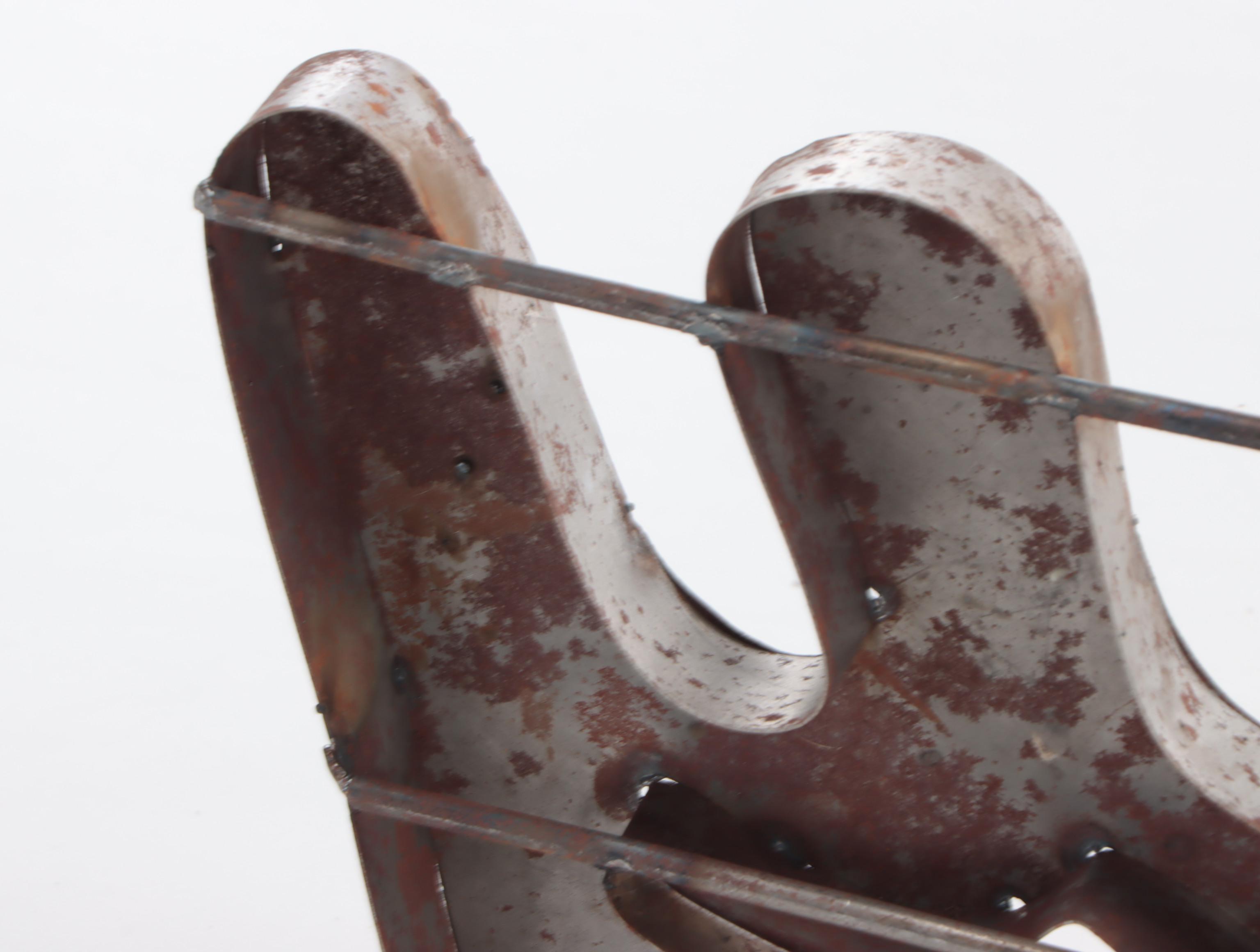 "Kentucky" Raised Script Metal Sign, Vintage