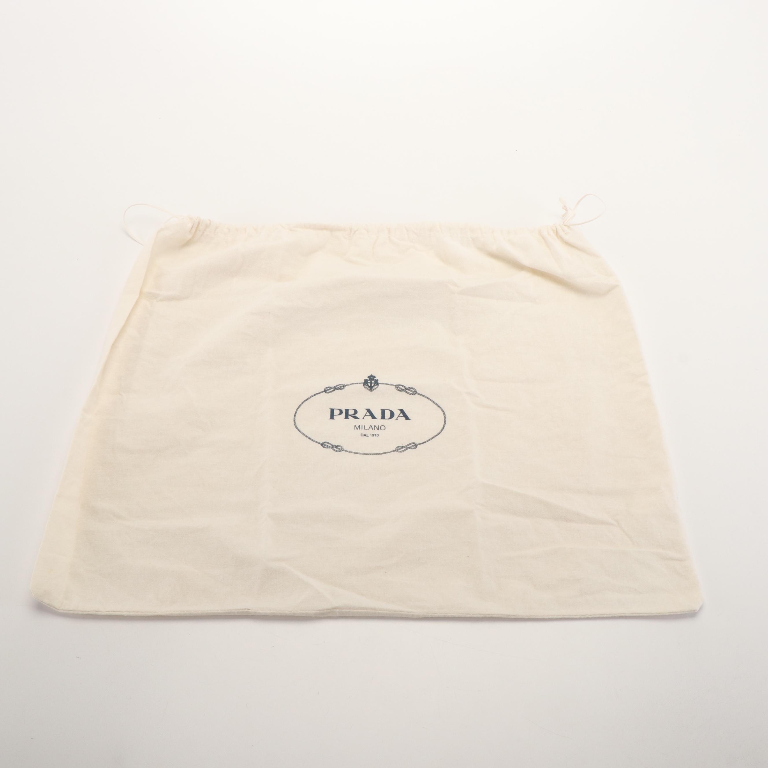 Prada Shopper Tote Bag in Beige Vitello Daino Leather