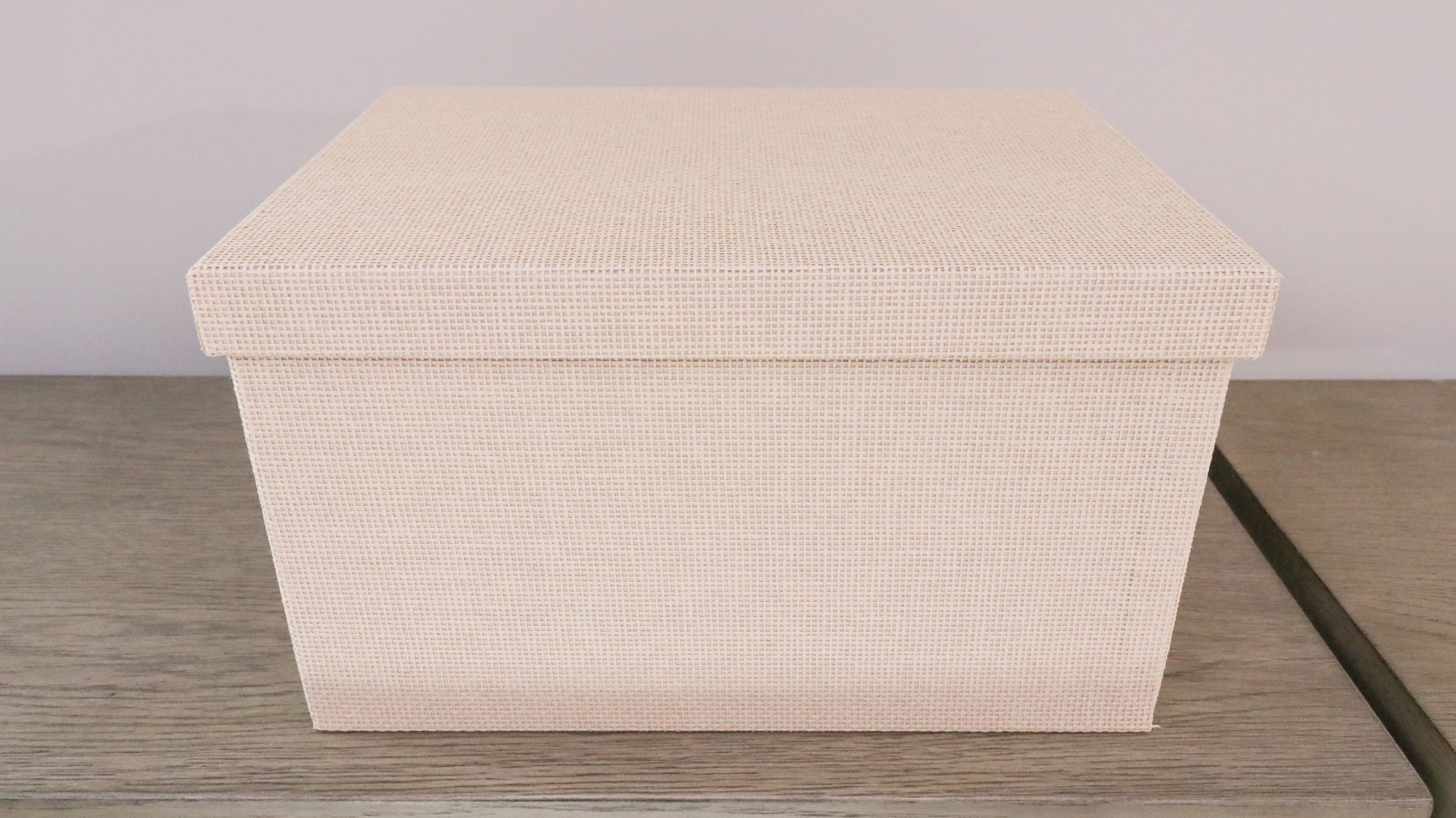 Pair of Contemporary Wood Finish Storage Box Shelves