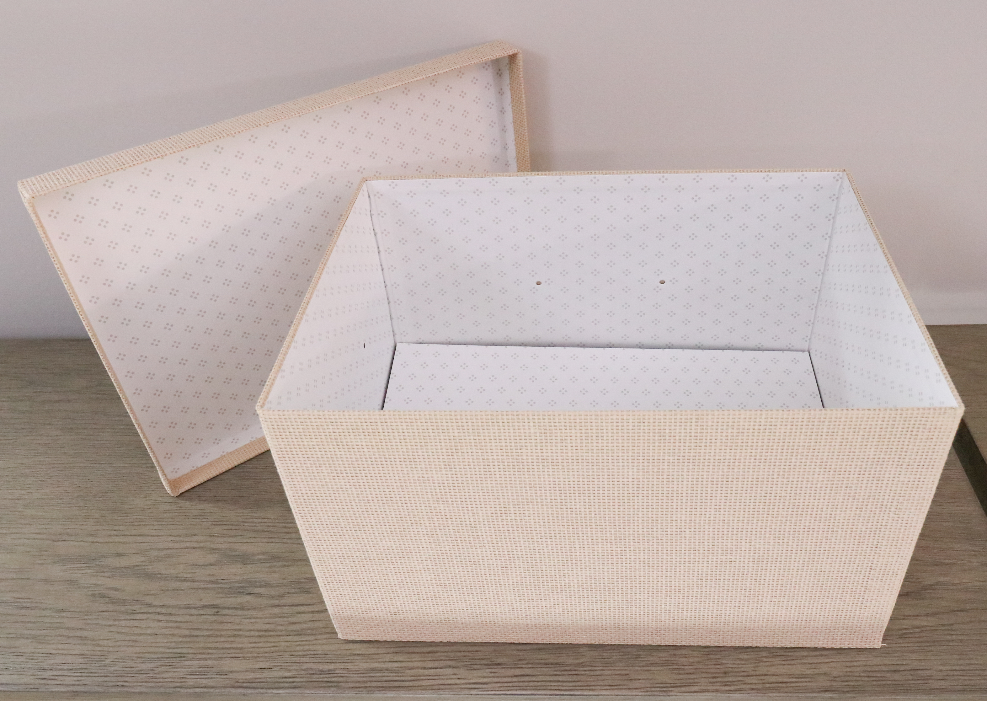 Pair of Contemporary Wood Finish Storage Box Shelves