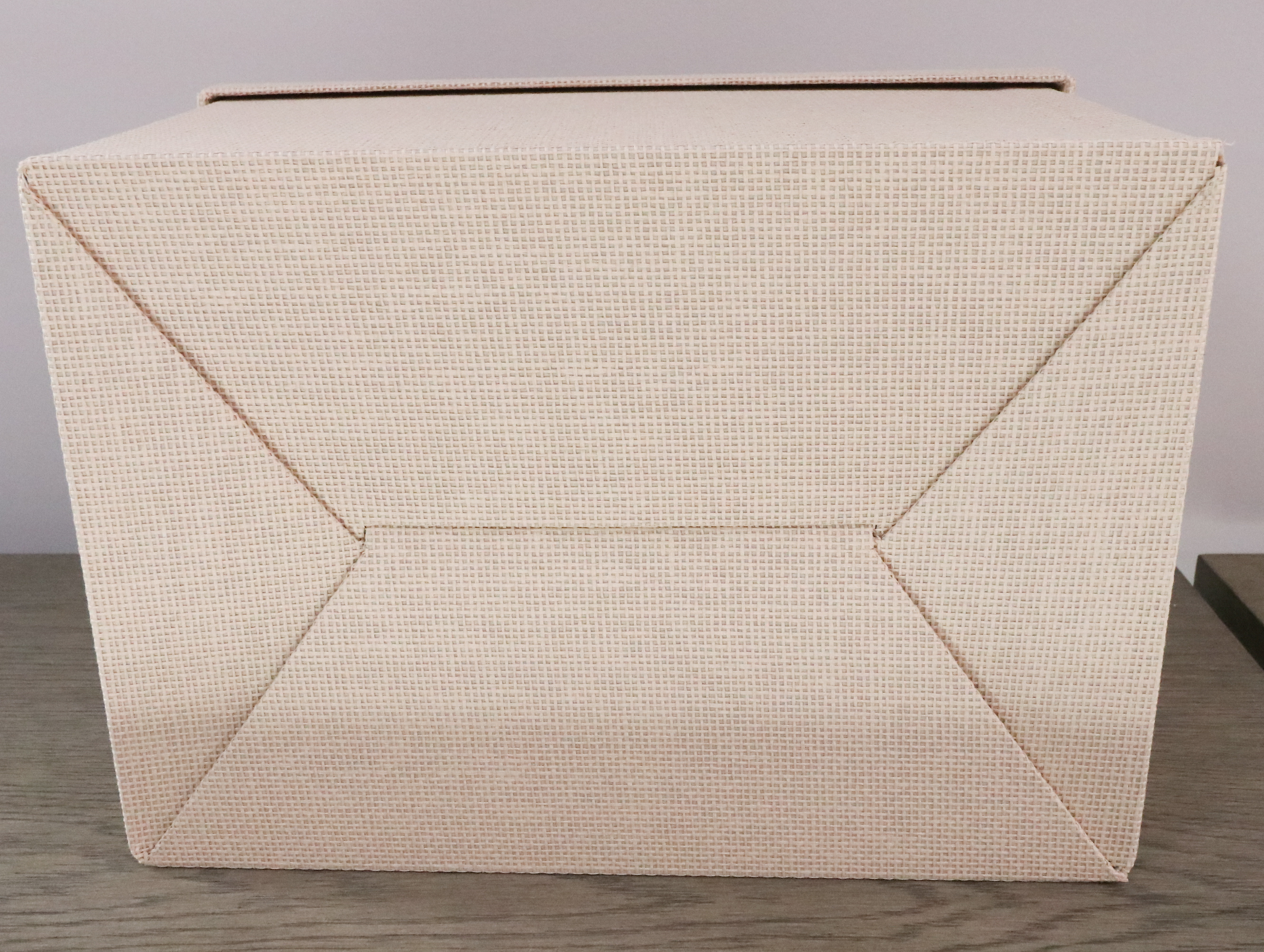 Pair of Contemporary Wood Finish Storage Box Shelves