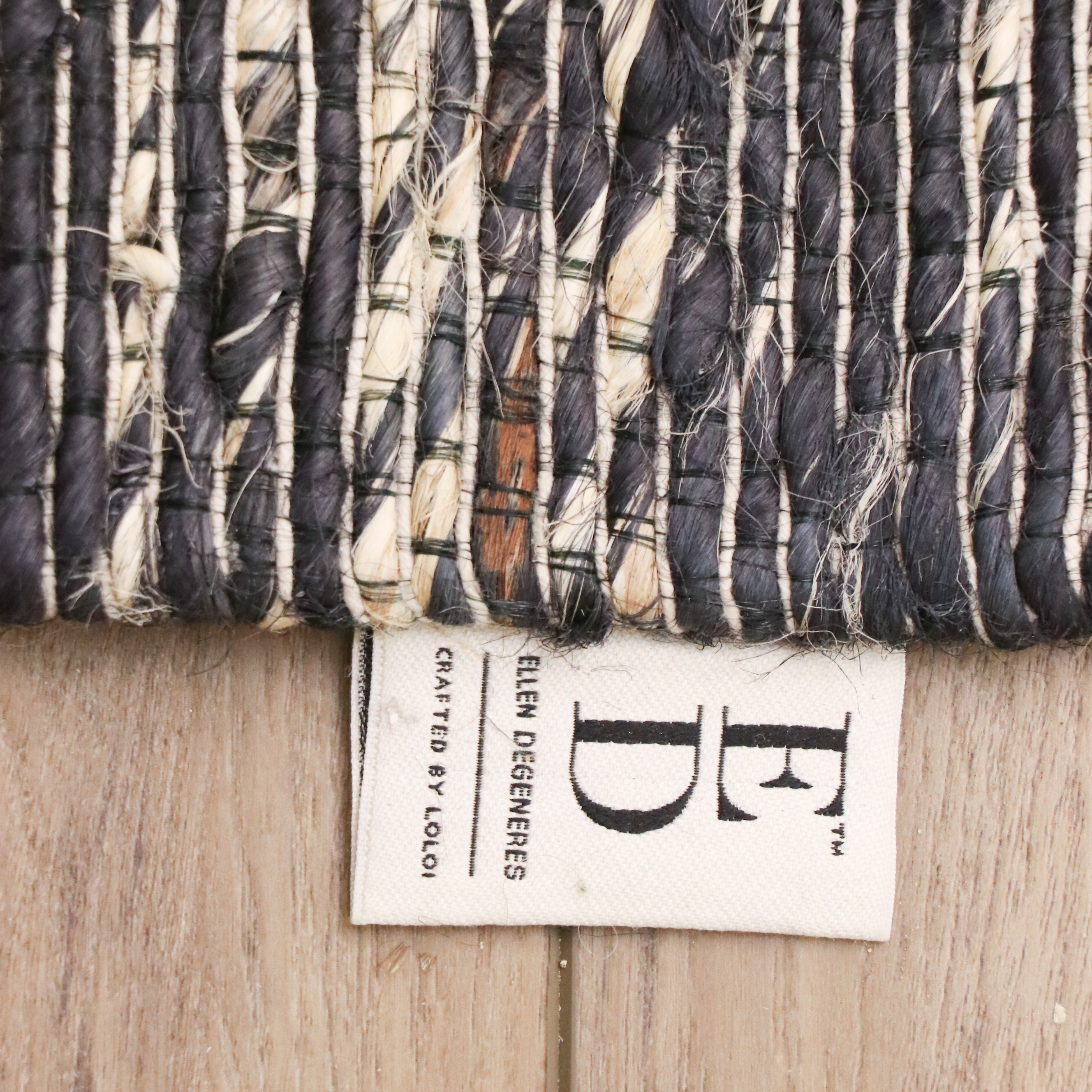 8'9 x 9'9 Handmade Ellen DeGeneres by Loloi Pomona Collection Jute Area Rug