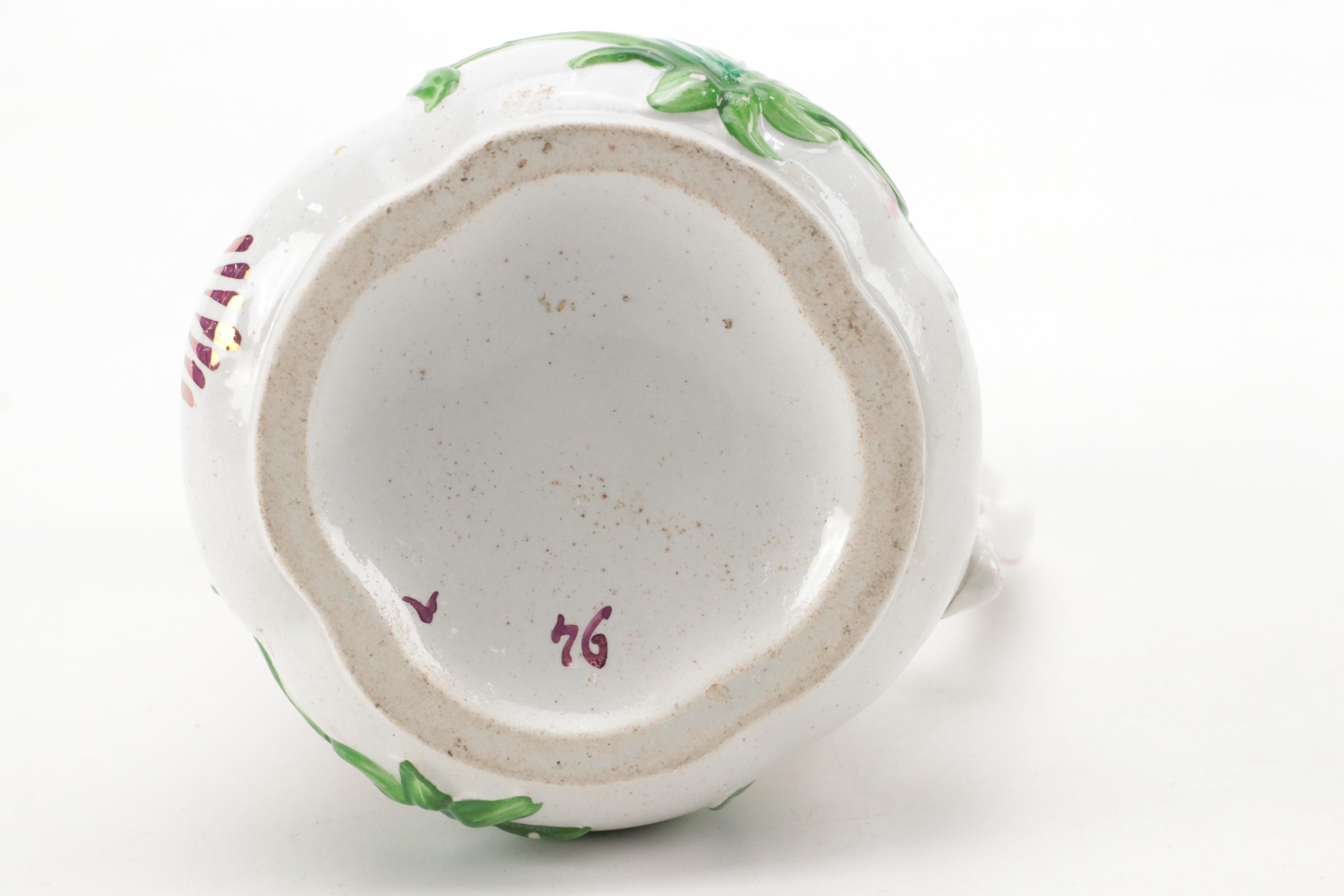 Ynysmeudwy Luster Accented Relief Molded Jug and Ridgway Style Plates