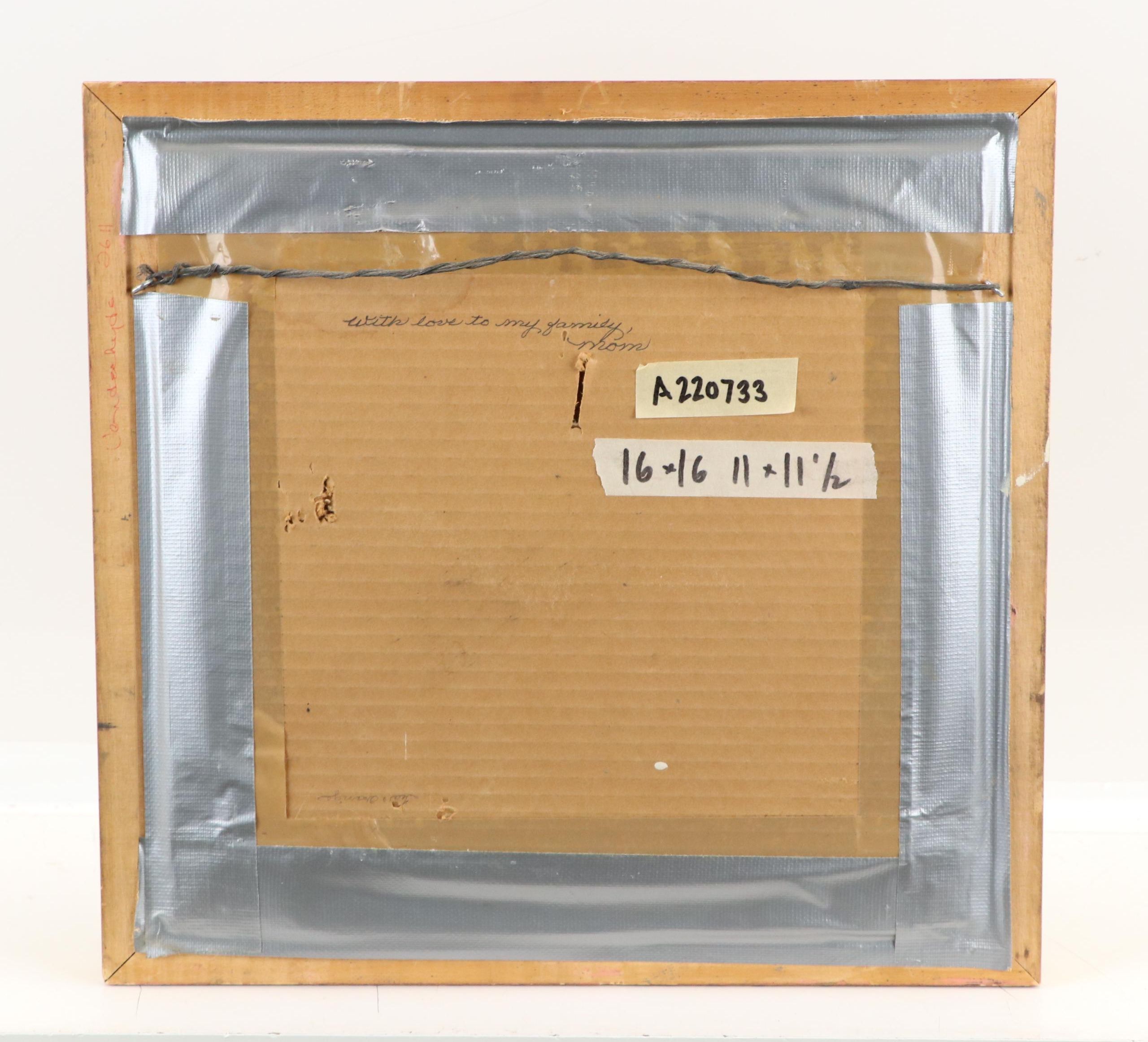 Still Life Oil Painting of a Teapot and an Orange, 1943