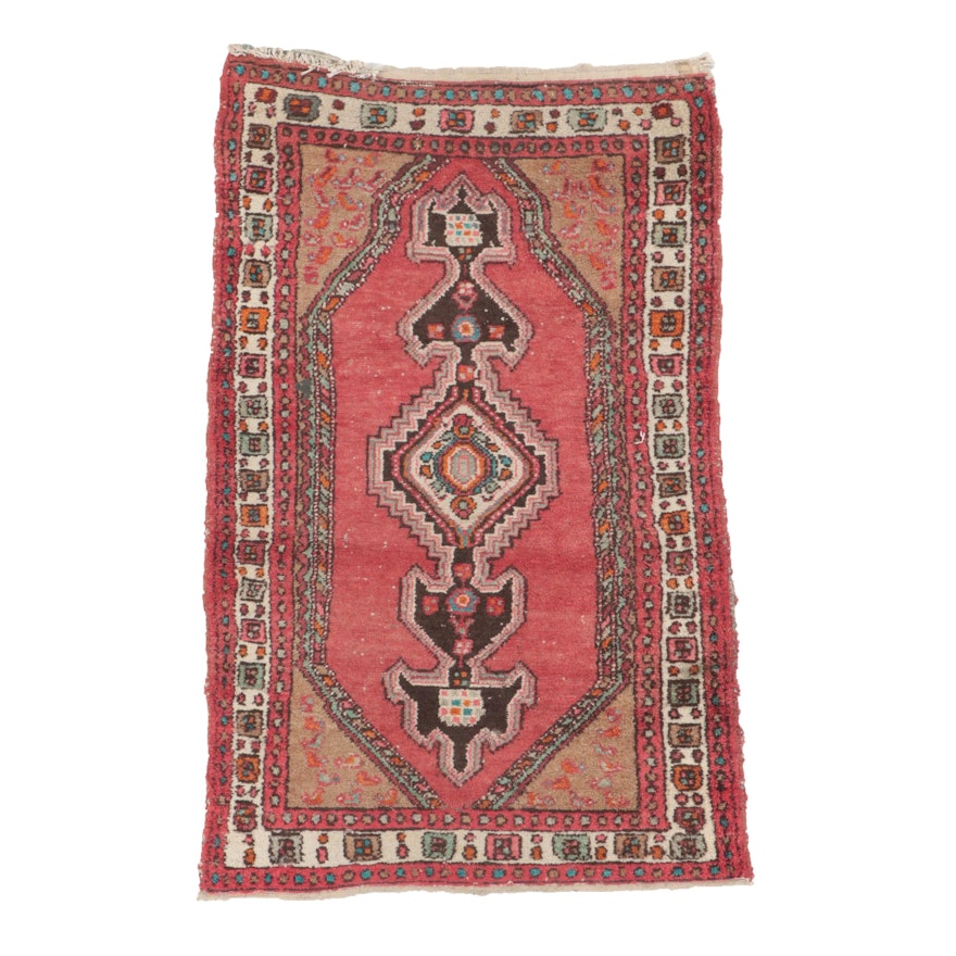 3'4 x 5'3 Hand-Knotted Persian Hamadan Accent Rug