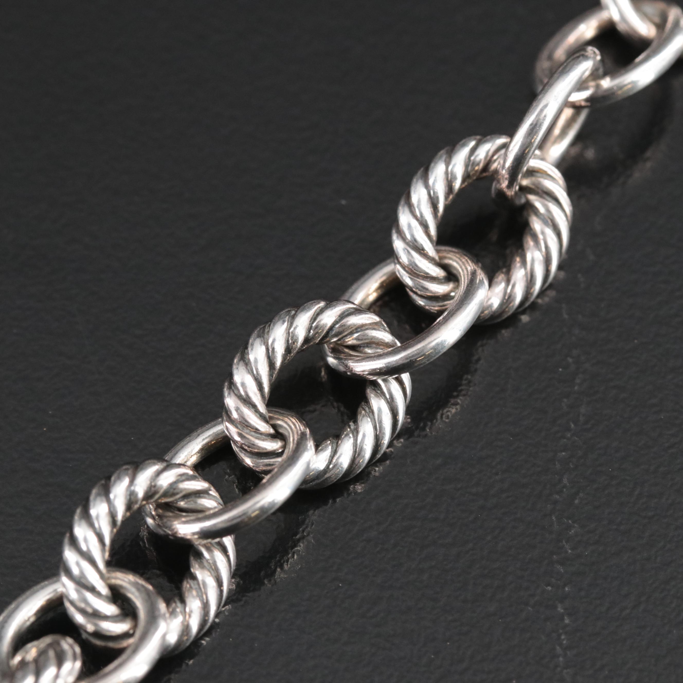 David Yurman "Pure Form" Sterling Tapered Necklace