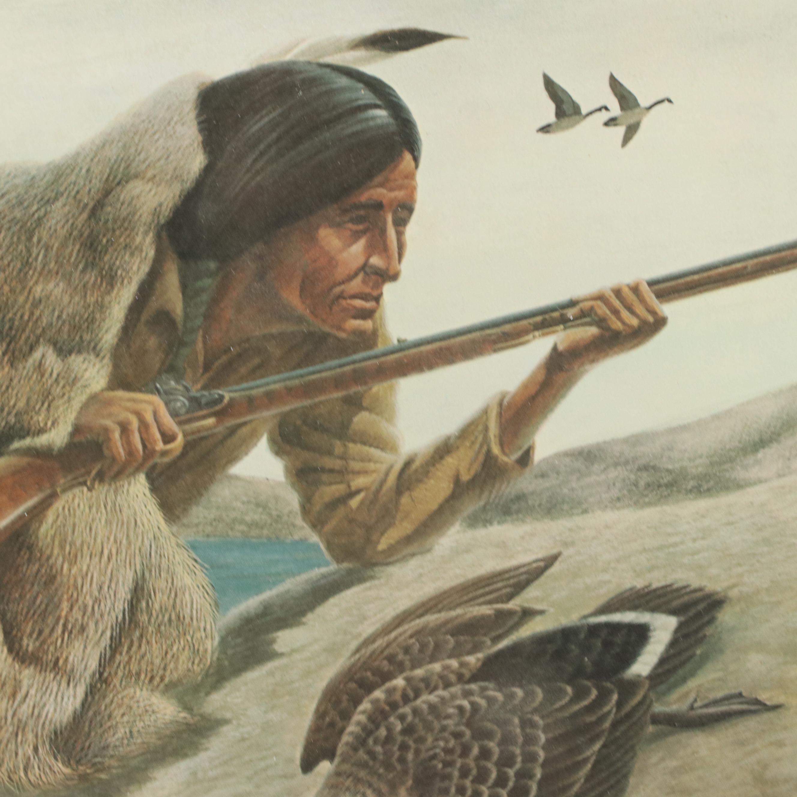 John Ruthven Offset Lithograph "Shawnee"