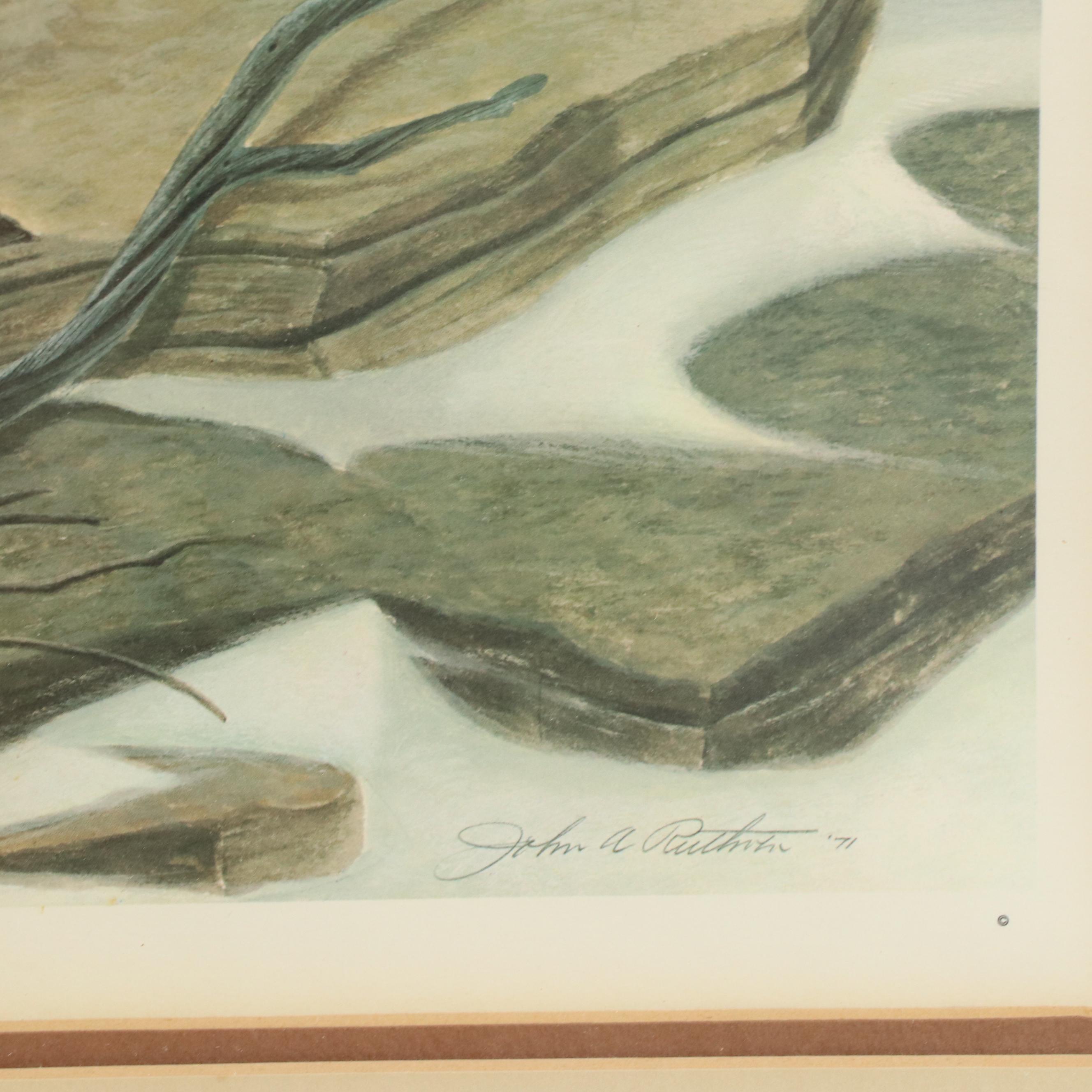 John Ruthven Offset Lithograph "Shawnee"