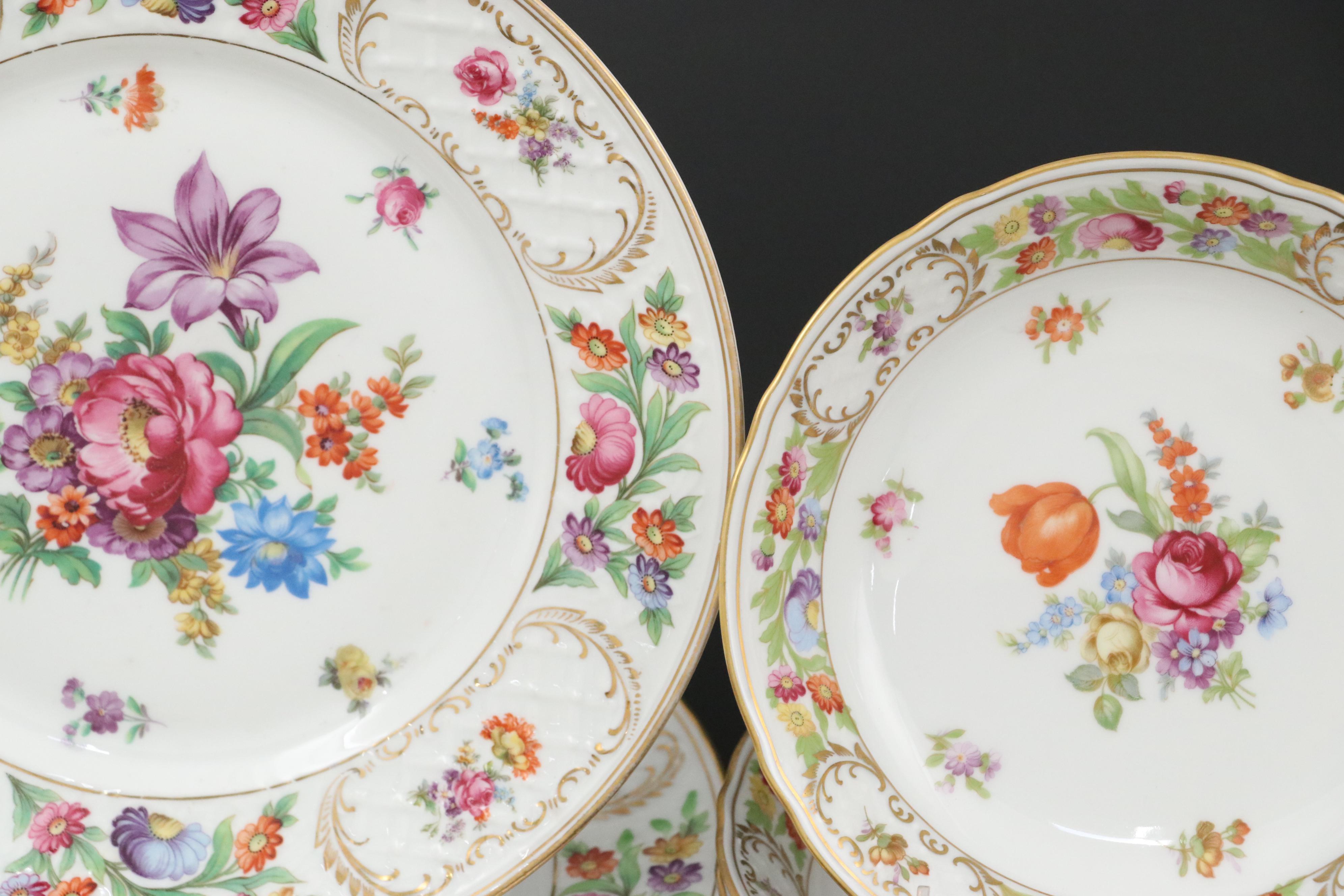 Schumann "Empress Dresden Flowers" with Carl Thieme  and Other Dresden Porcelain