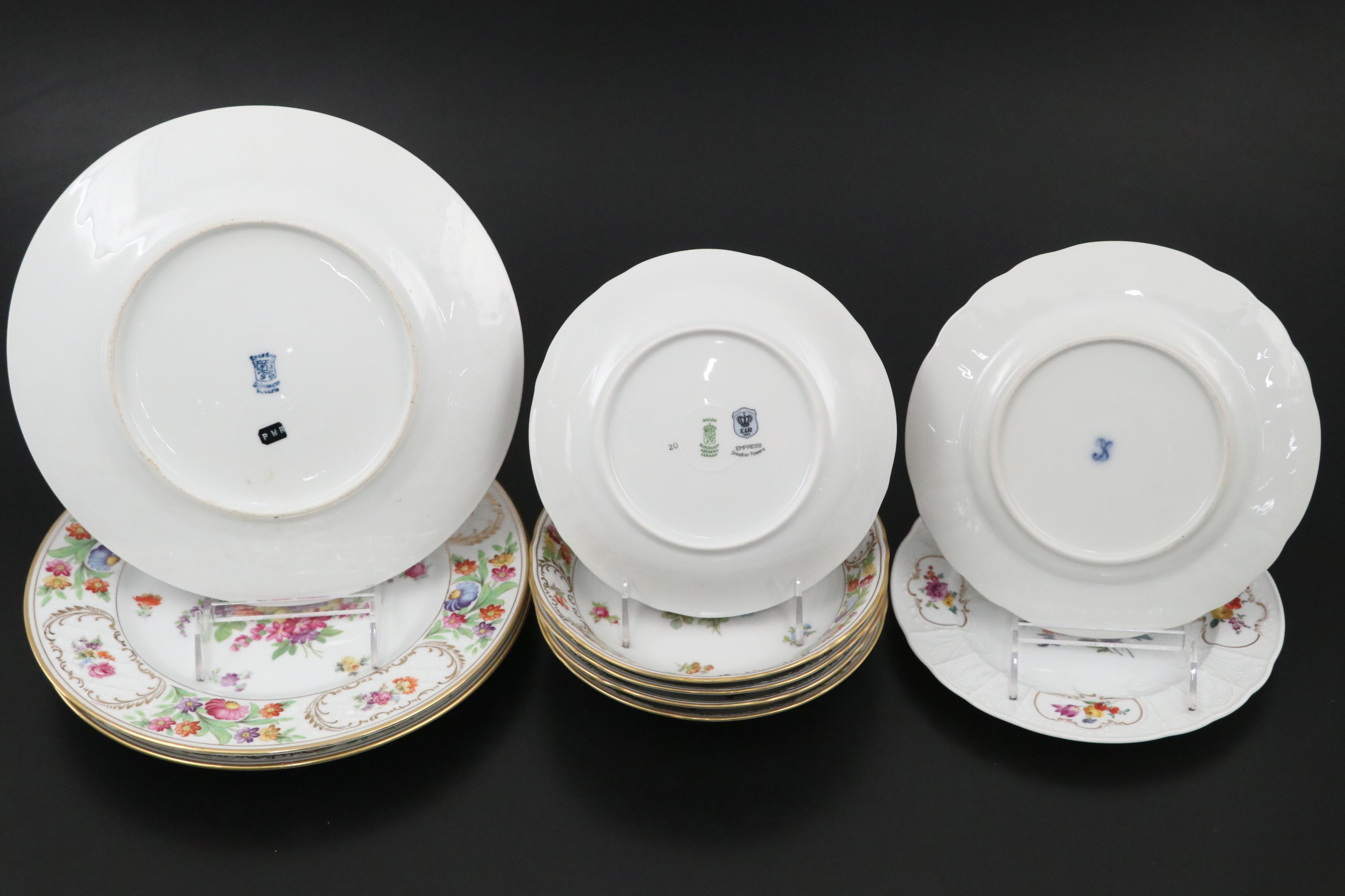 Schumann "Empress Dresden Flowers" with Carl Thieme  and Other Dresden Porcelain