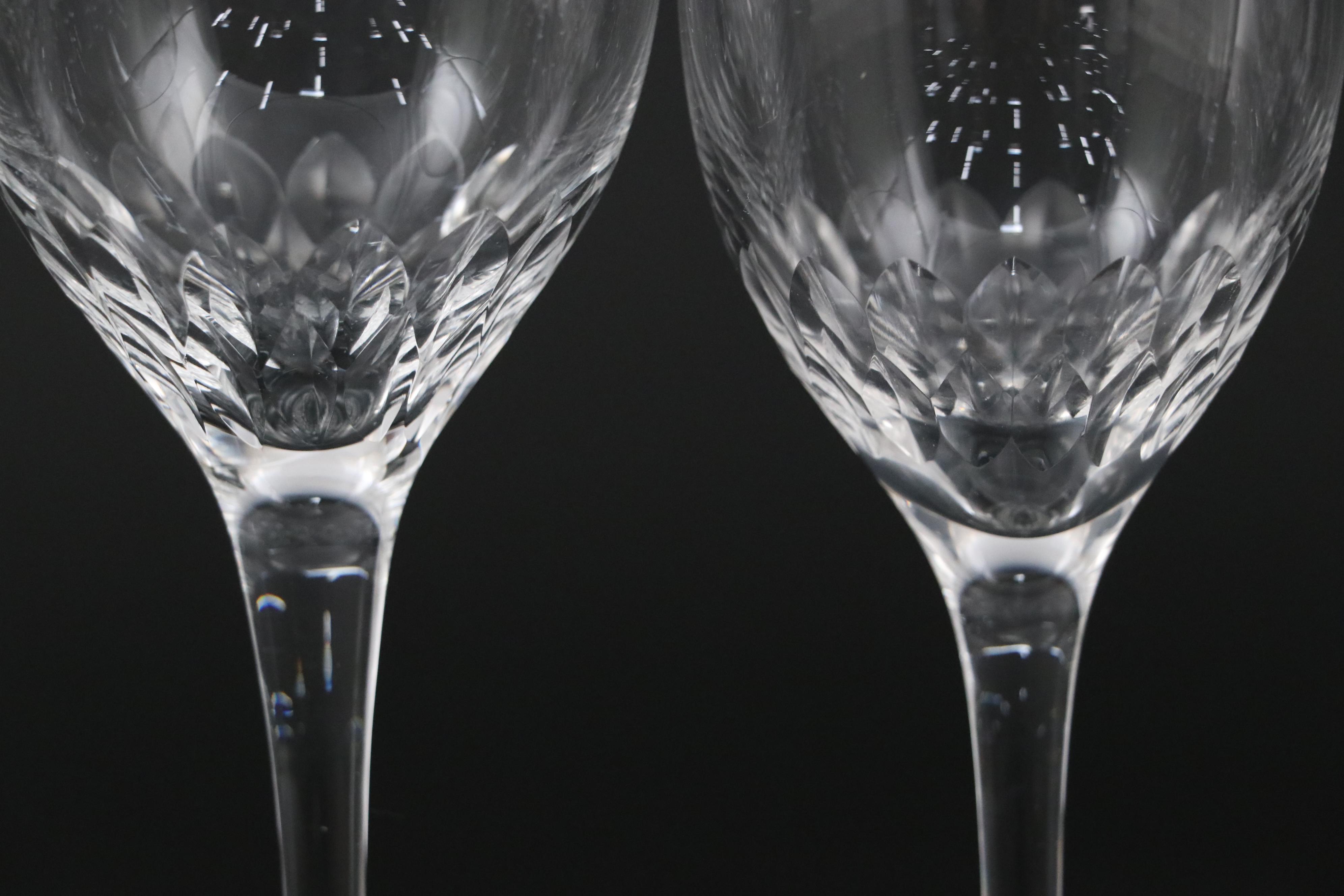 Orrefors "Prelude Clear" Water Goblets and Claret Wine Glasses, 21st Century