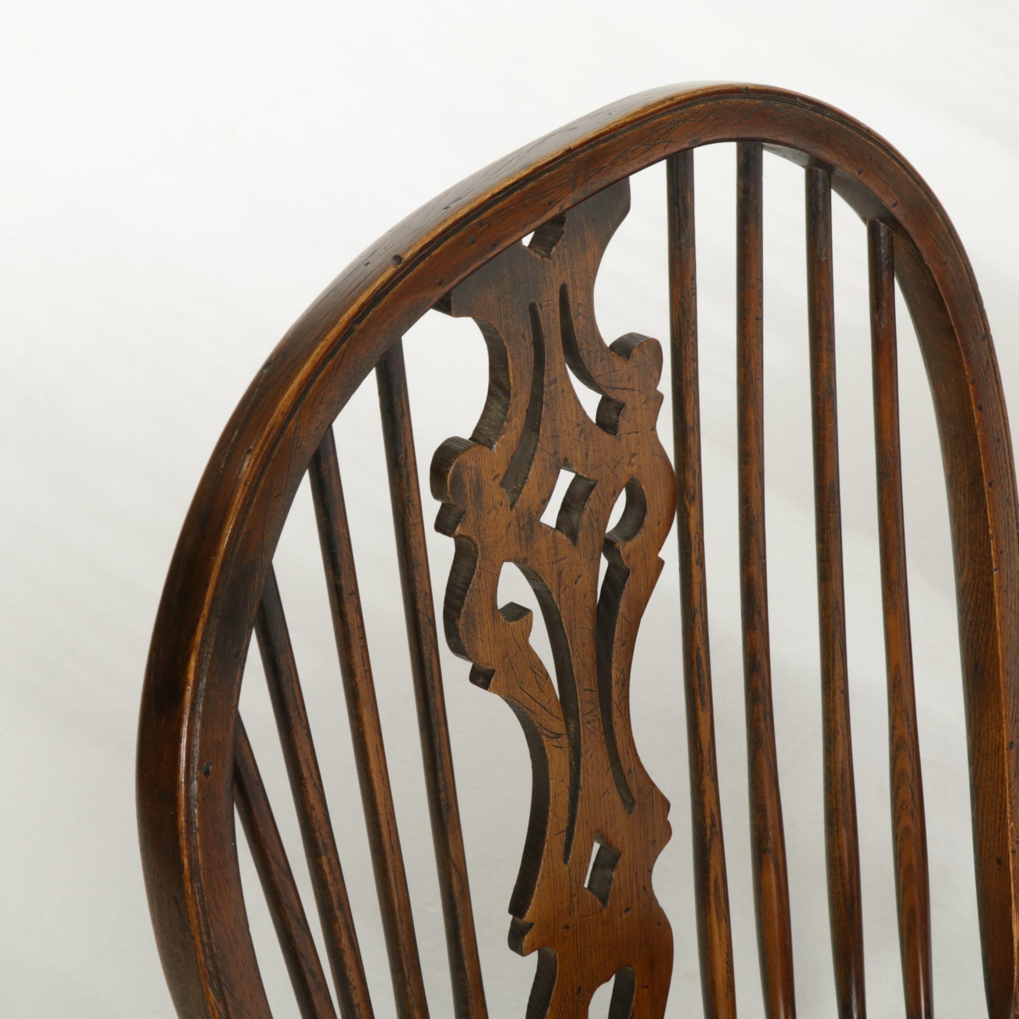 Thames Valley Style Pierced-Splat Reproduction Windsor Side Chairs