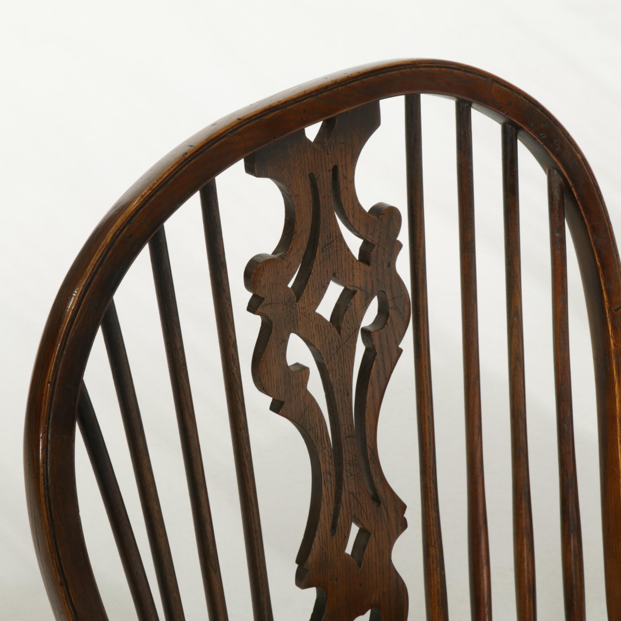 Thames Valley Style Pierced-Splat Reproduction Windsor Side Chairs