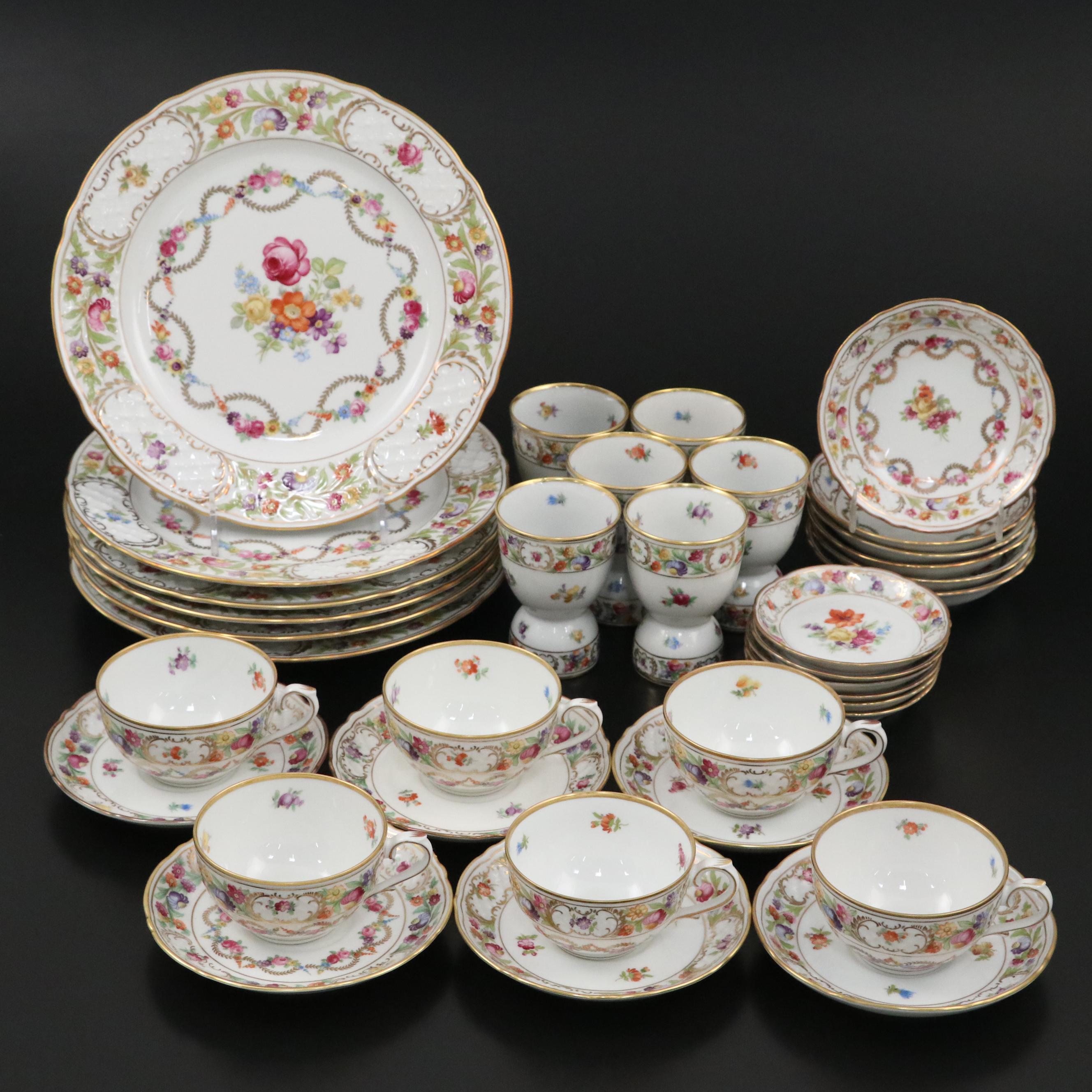 Schumann "Empress Dresden Flowers" and Other Porcelain Dinnerware