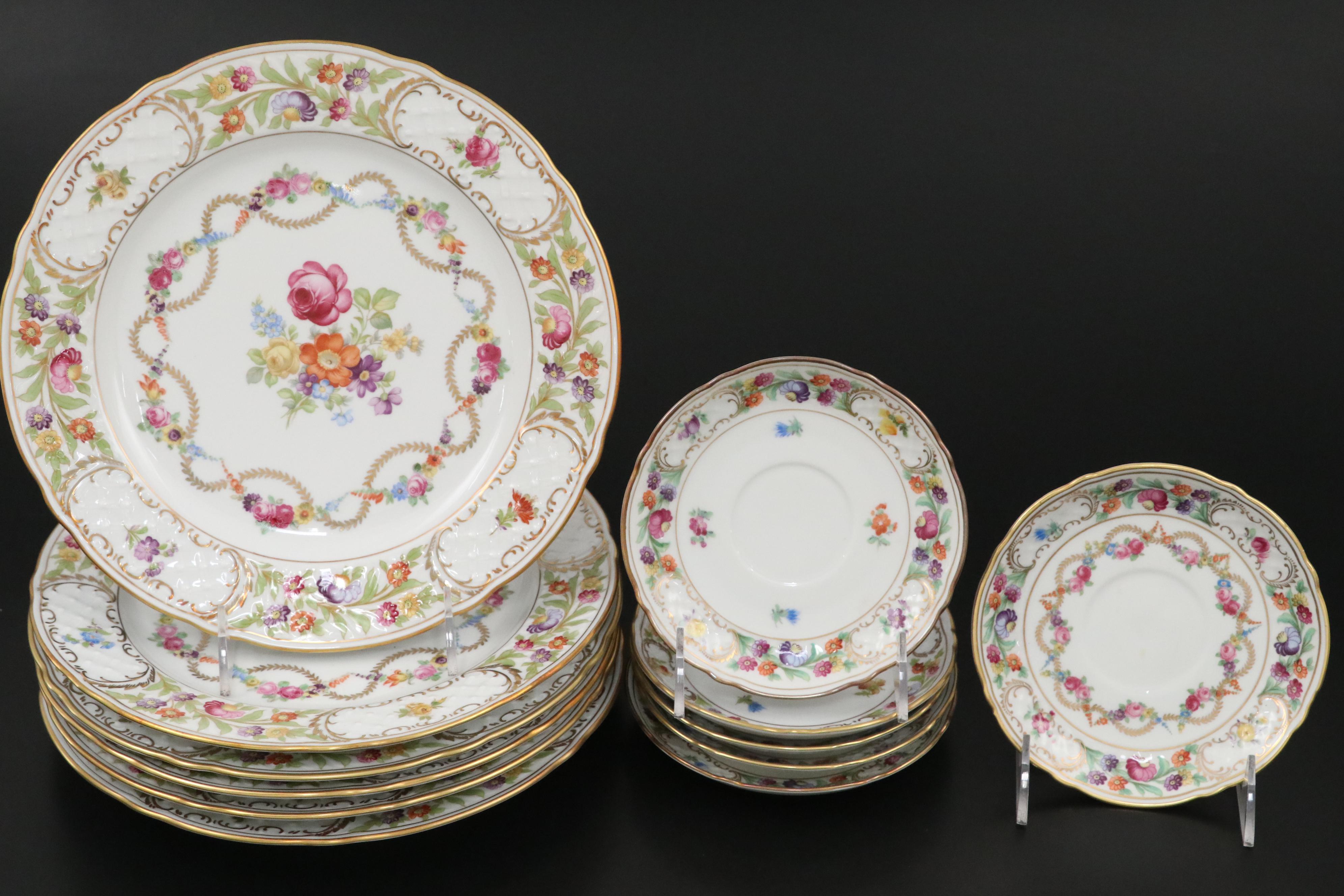 Schumann "Empress Dresden Flowers" and Other Porcelain Dinnerware