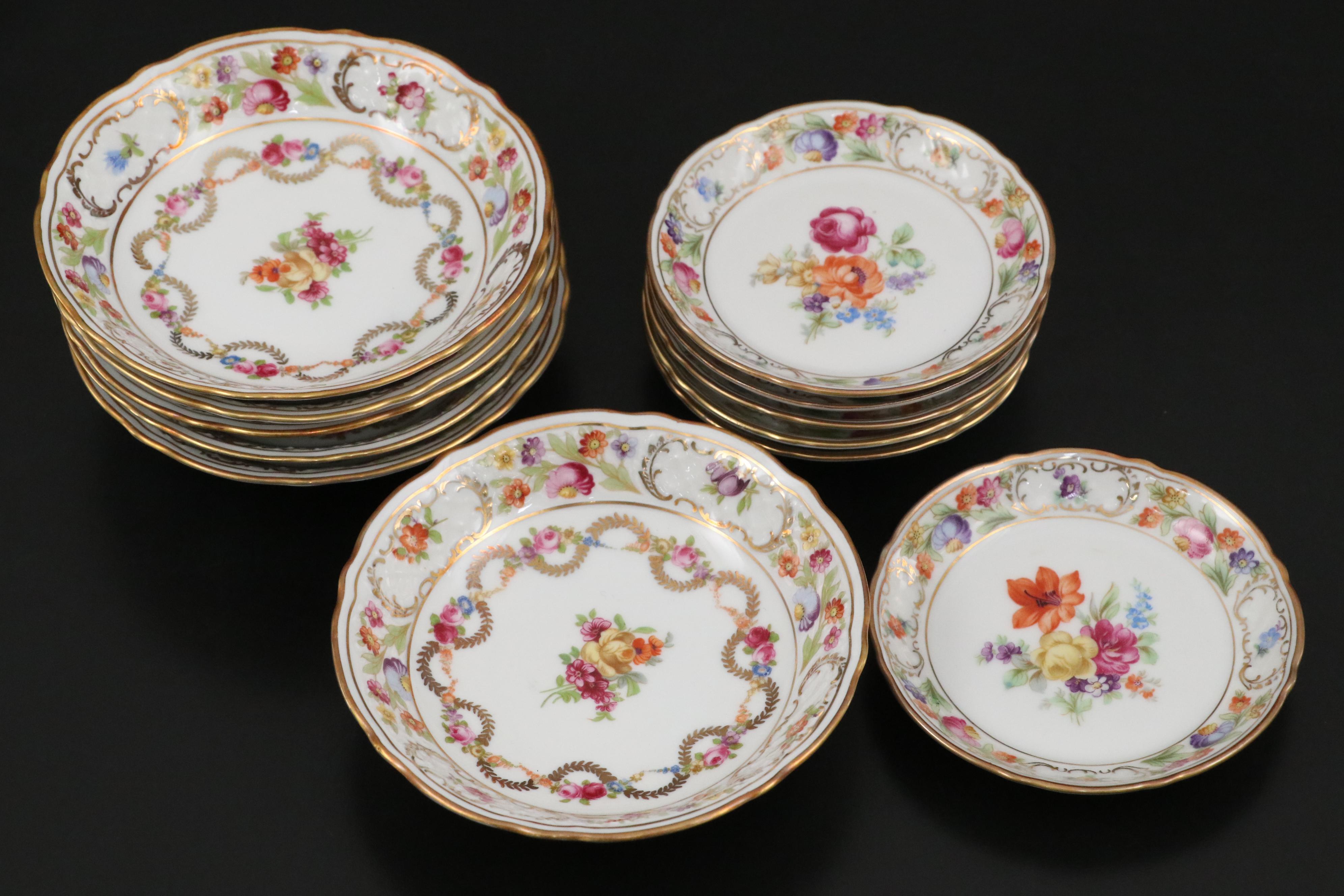 Schumann "Empress Dresden Flowers" and Other Porcelain Dinnerware
