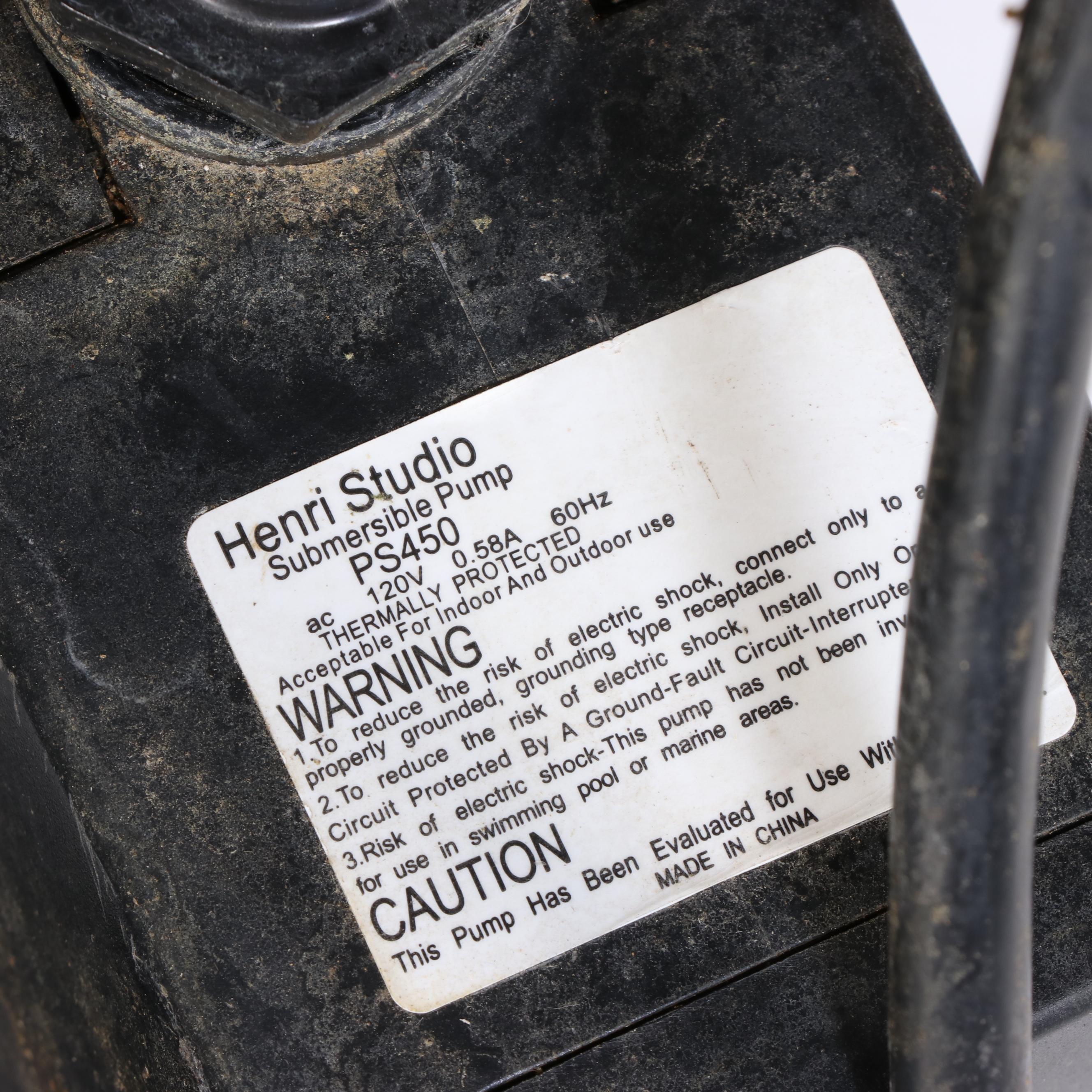 Henri Studio Moon Dance Outdoor Water Fountain in Relic Lava Finish