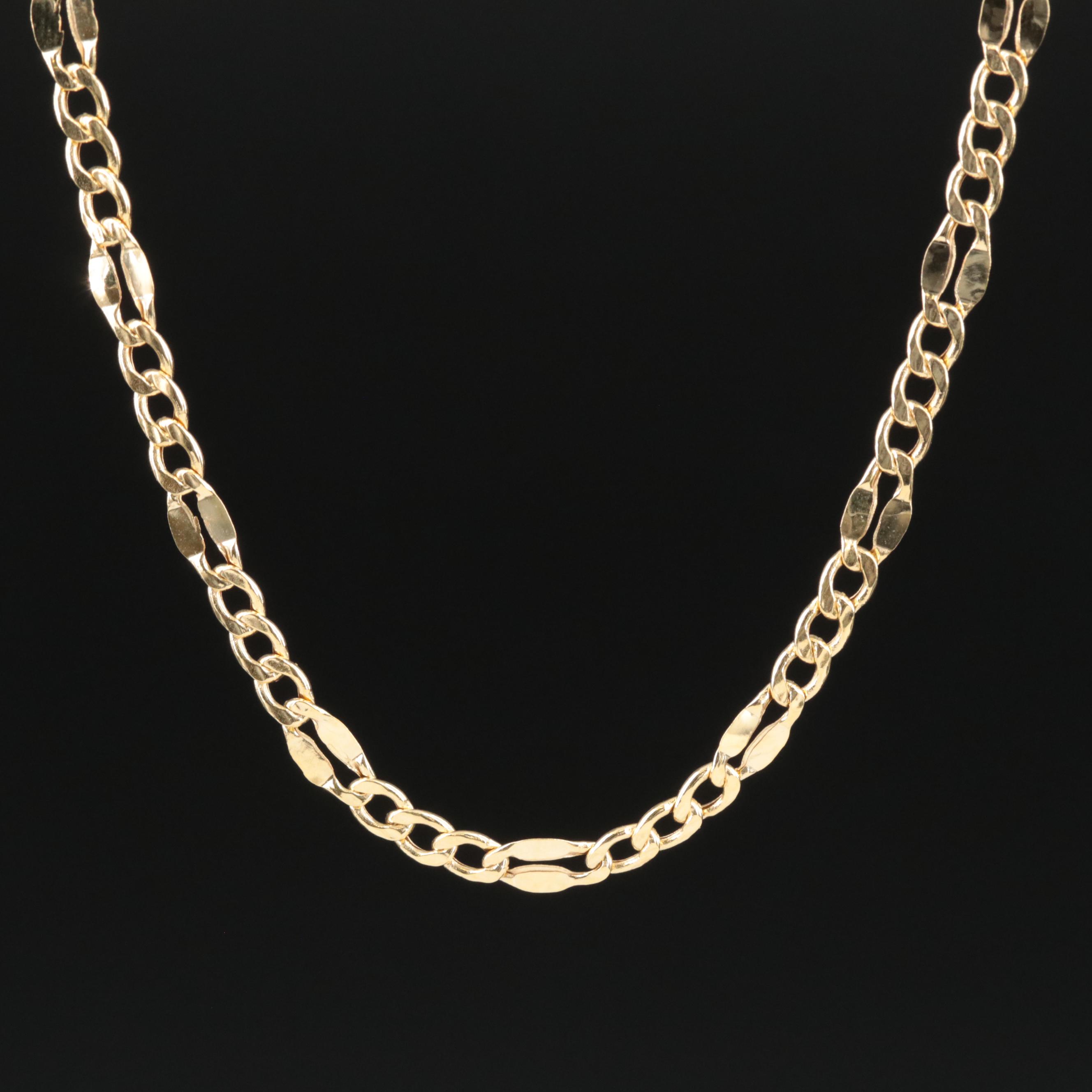 14K Figaro Chain Necklace