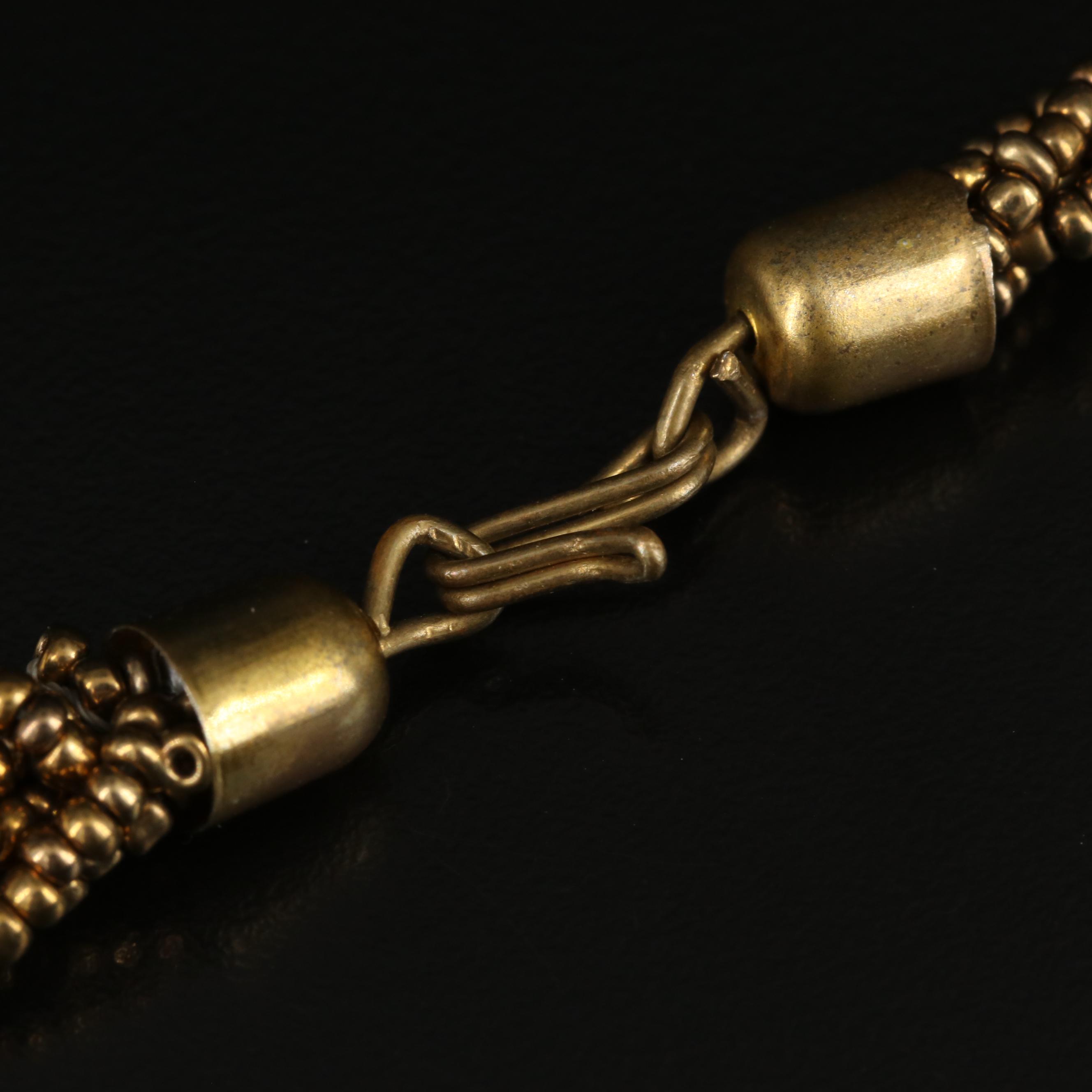 Beaded Medallion Necklace with Fringe