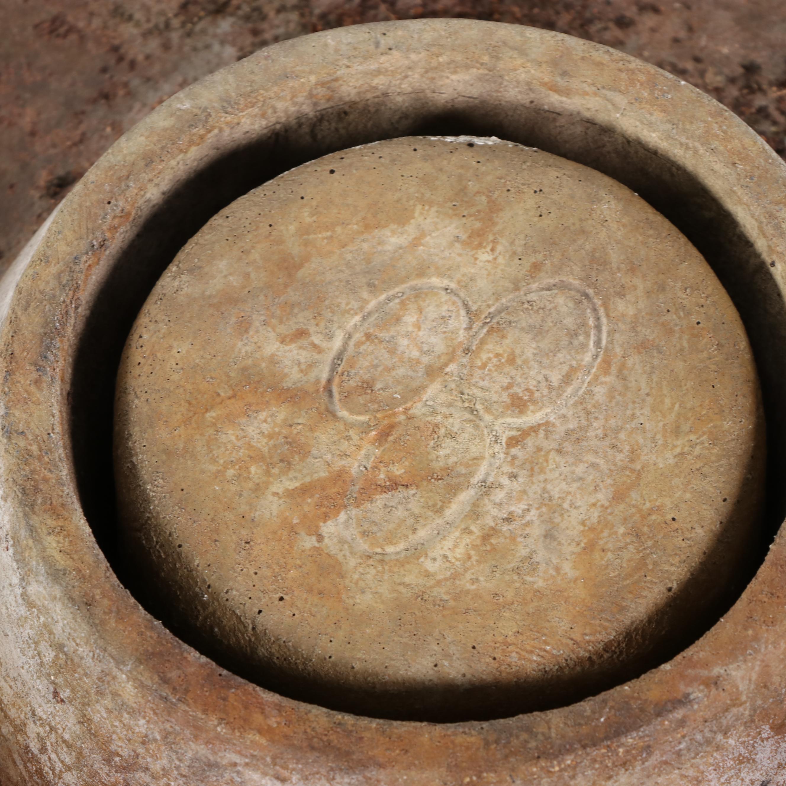 Cast Resin Stacked Stone Motif Bird Bath
