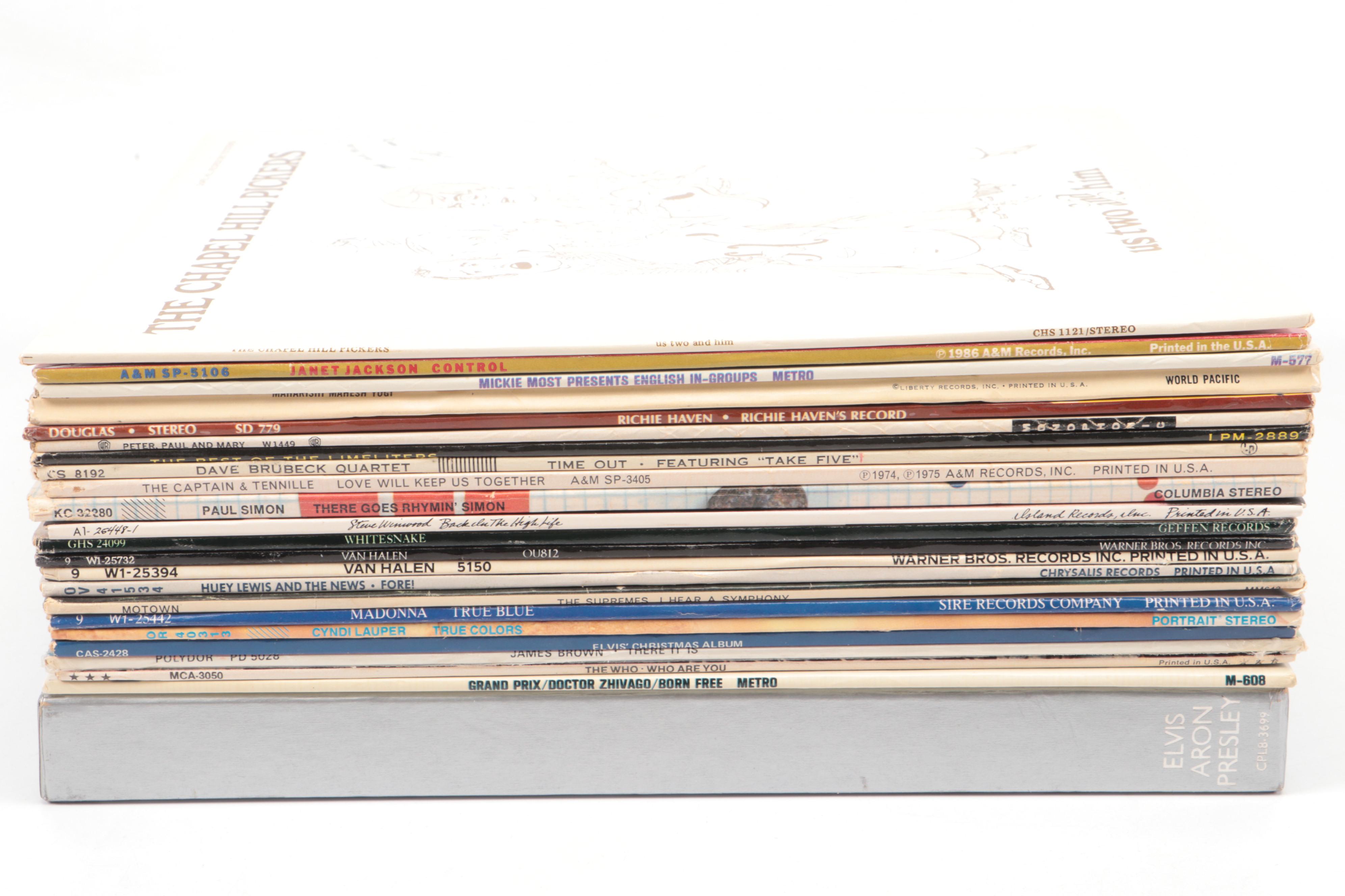 Cyndi Lauper, Van Halen, Madonna, and More Vinyl Record Albums