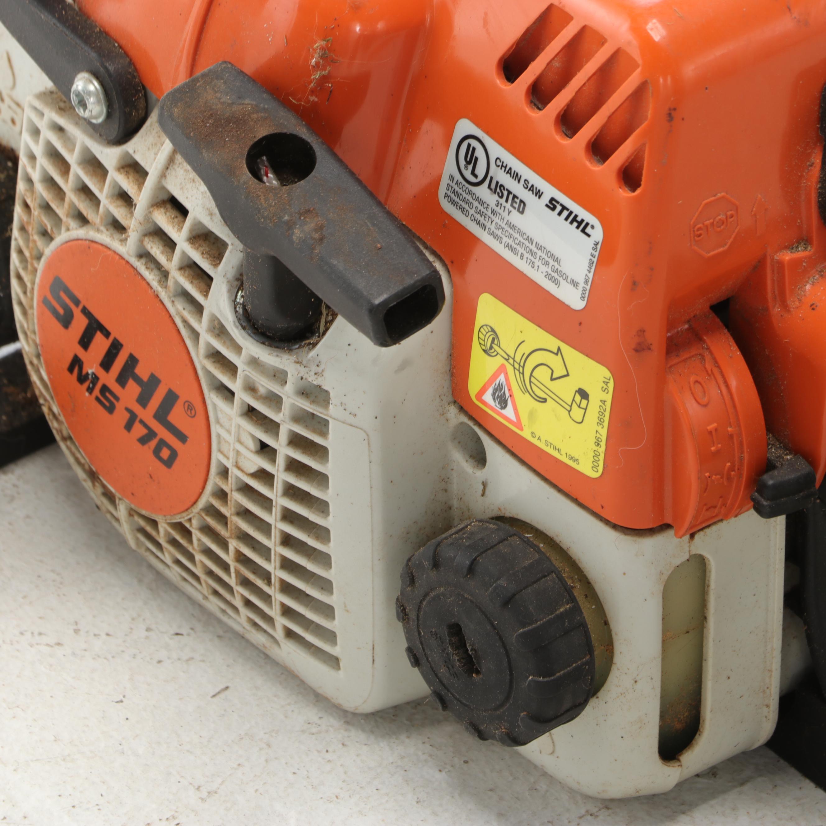 STIHL Rollomatic Mini Gas-Powered MS 170 Chain Saw