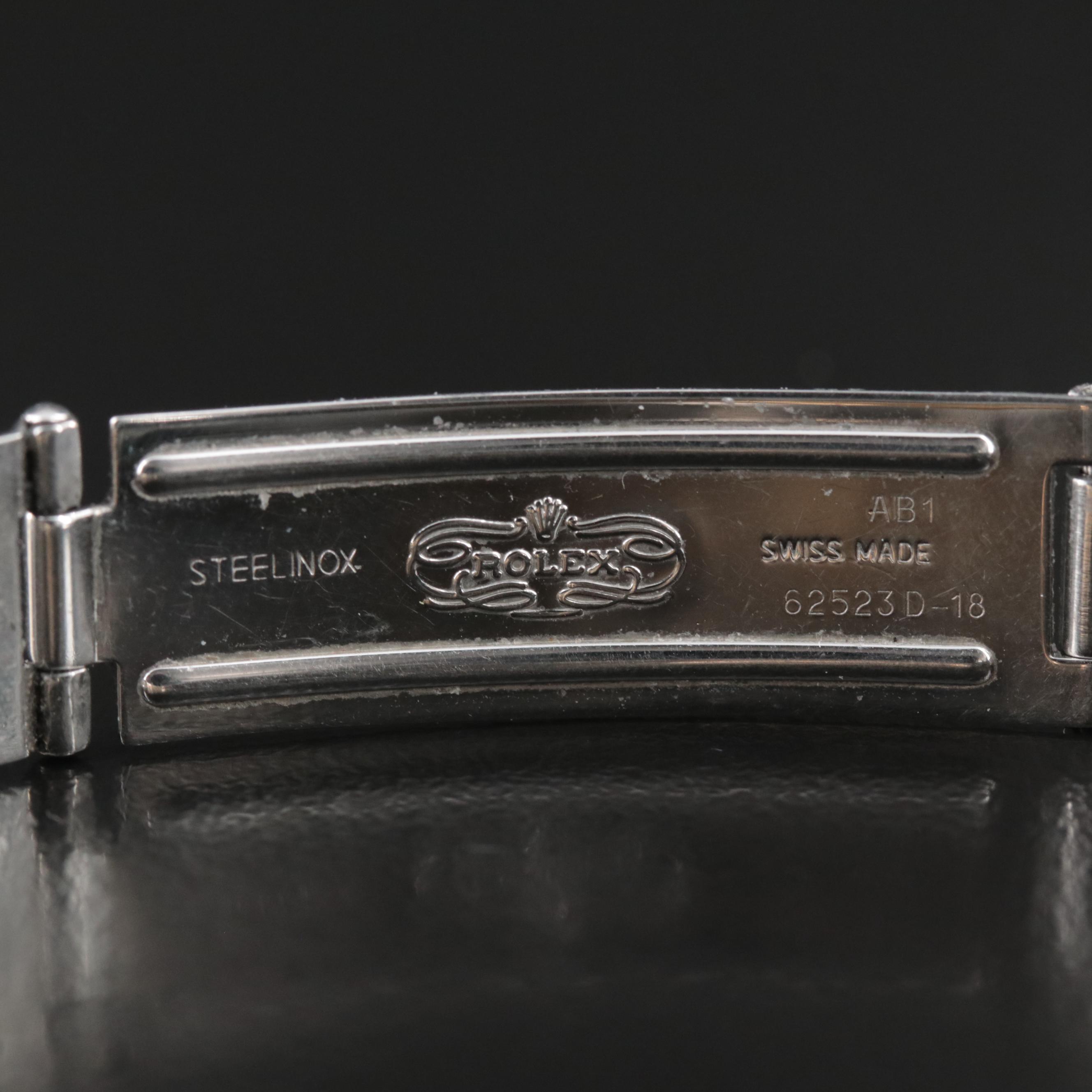 Rolex Datejust 18K Gold Steel Custom Diamond Bezel and Dial Automatic Watch