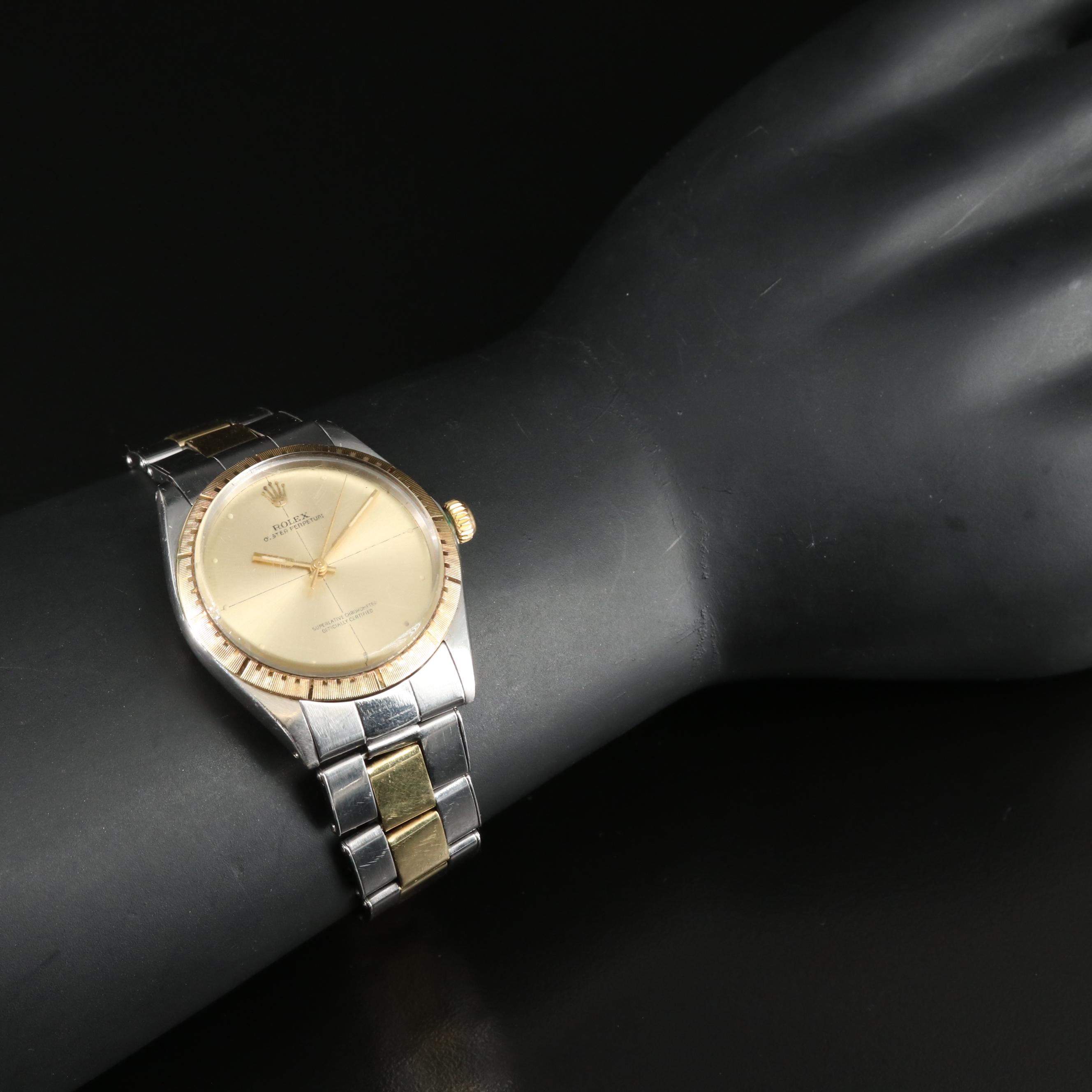 1970 Rolex Oyster Perpetual Zephyr Dial 34MM Watch