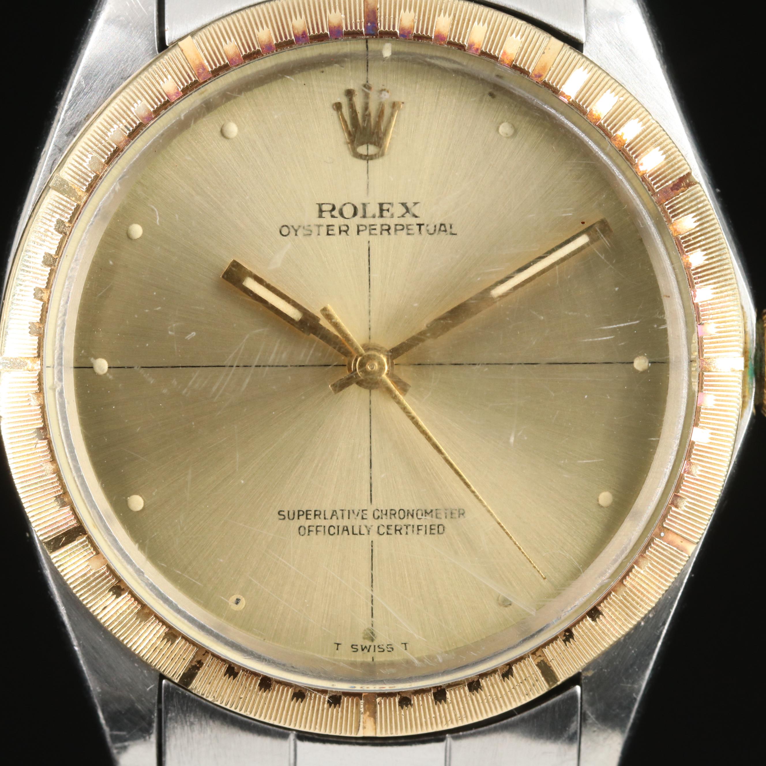 1970 Rolex Oyster Perpetual Zephyr Dial 34MM Watch