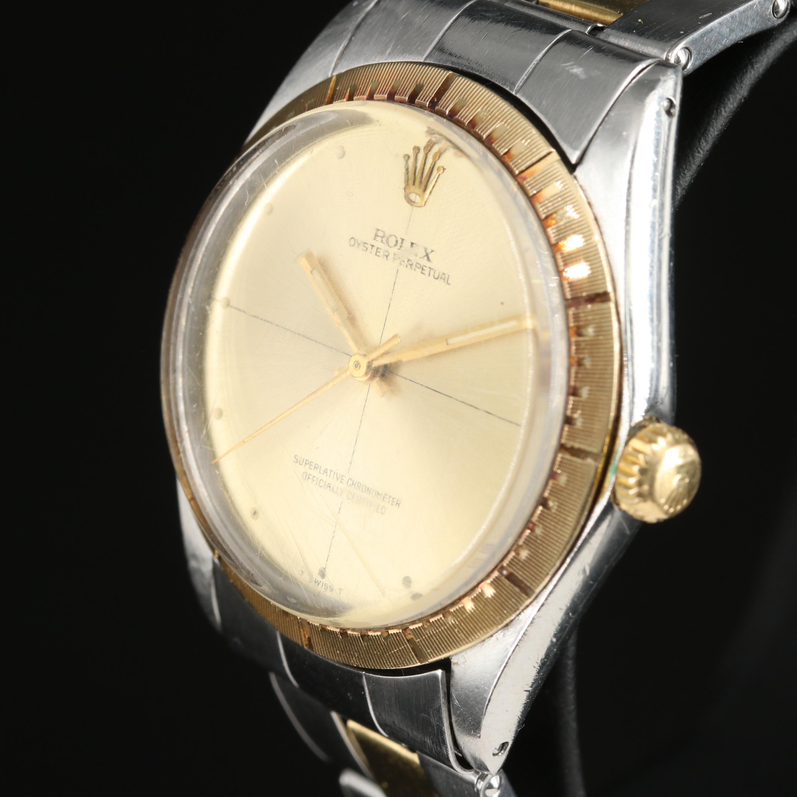 1970 Rolex Oyster Perpetual Zephyr Dial 34MM Watch