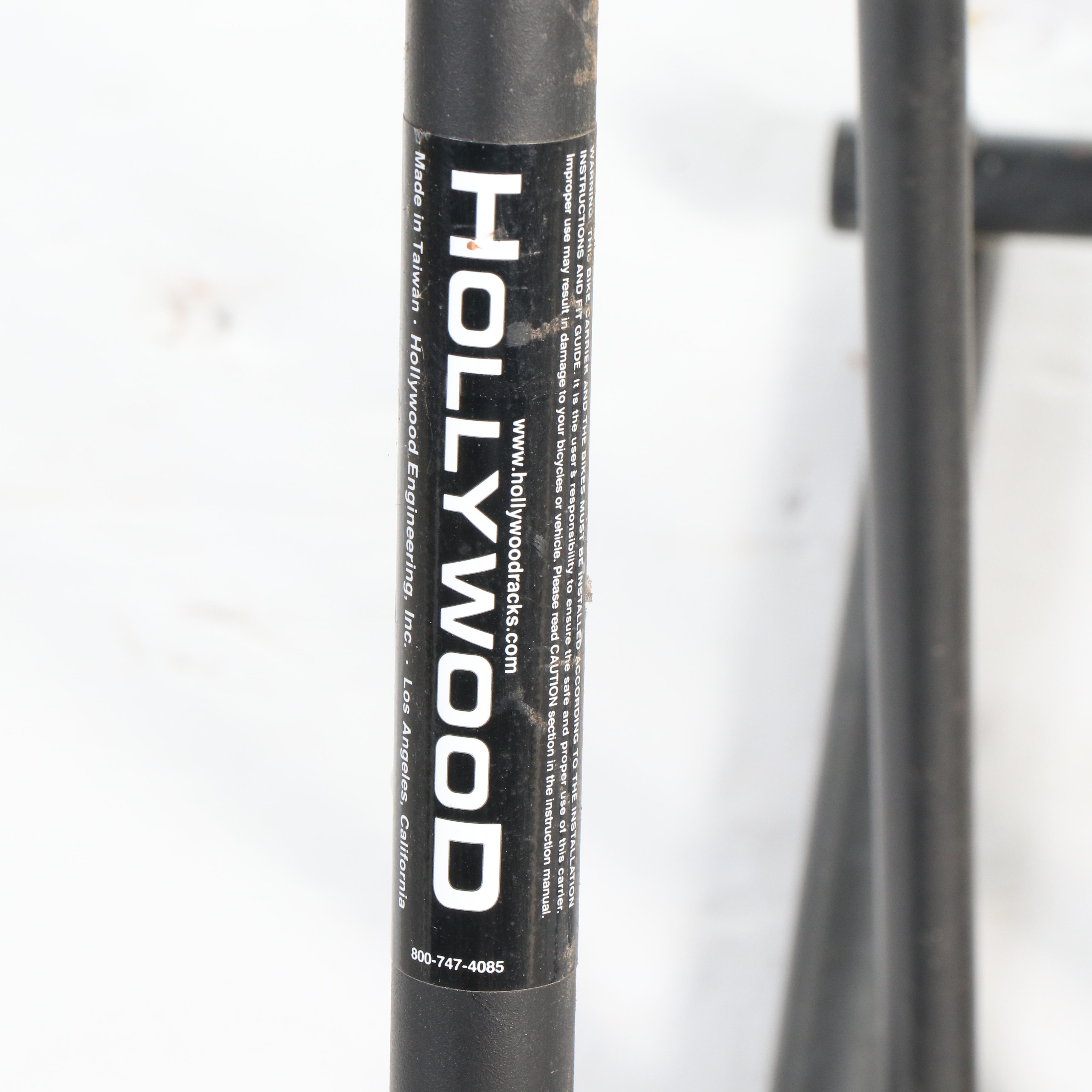 Hollywood Black Enameled Aluminum Six-Stall Bicycle Rack