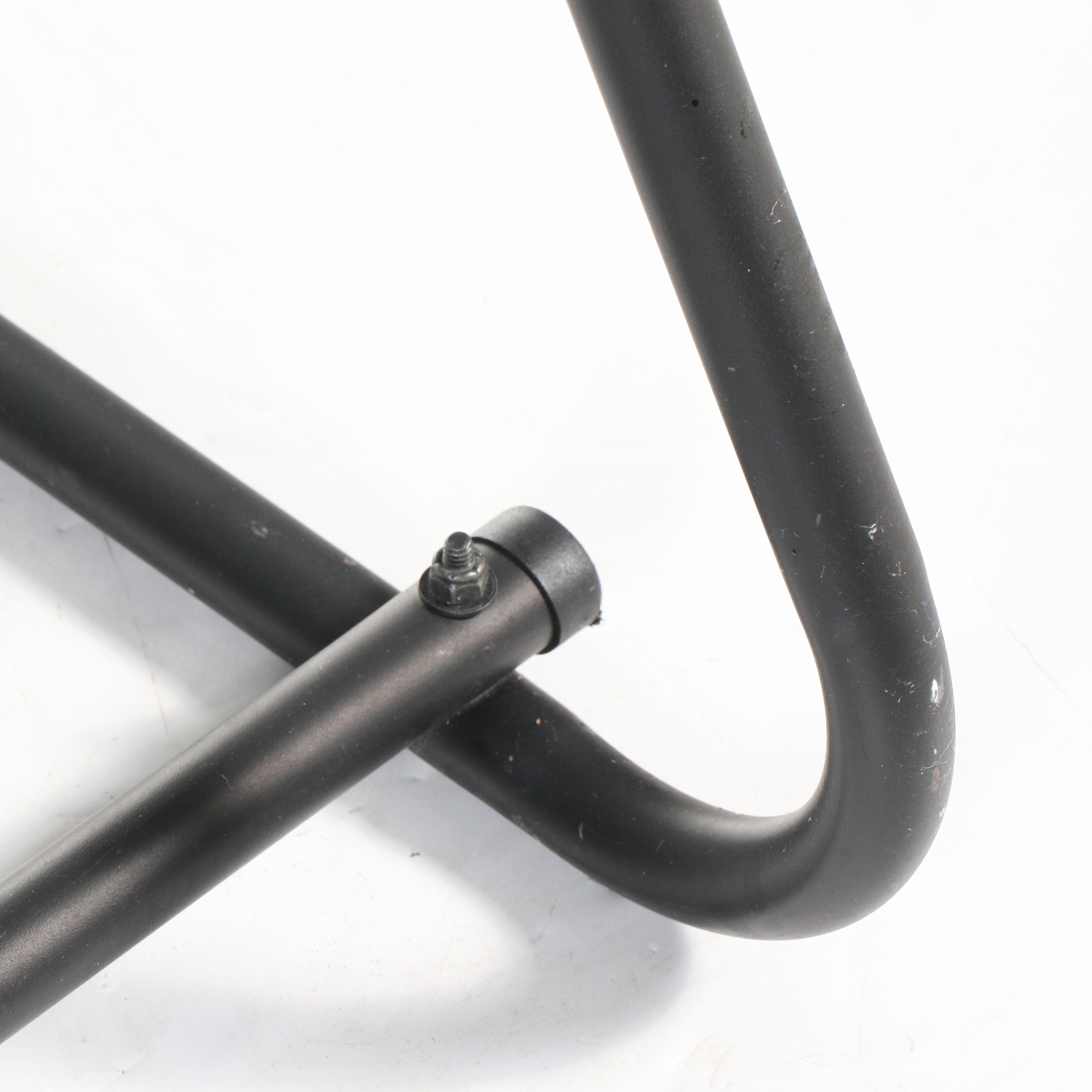 Hollywood Black Enameled Aluminum Six-Stall Bicycle Rack