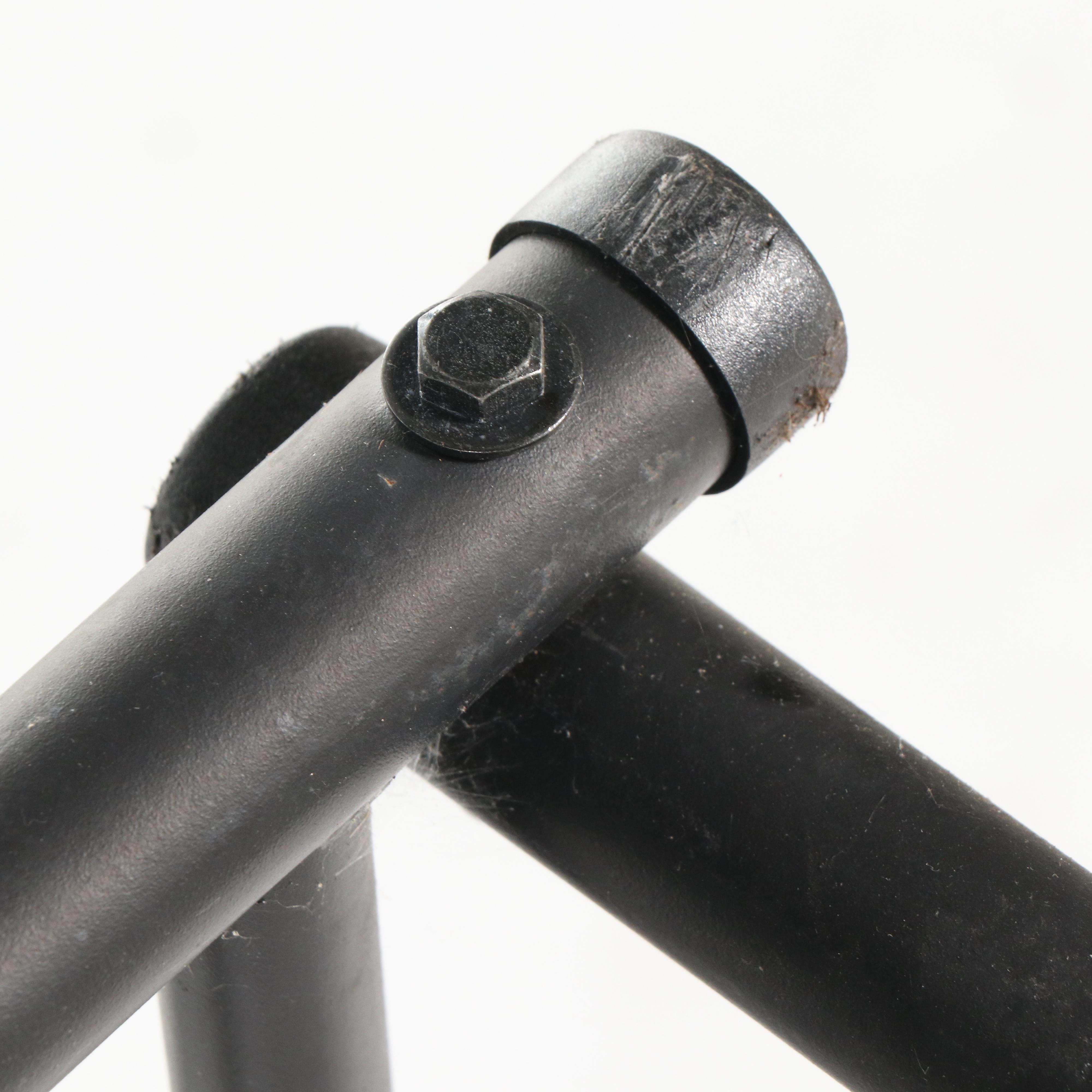 Hollywood Black Enameled Aluminum Six-Stall Bicycle Rack